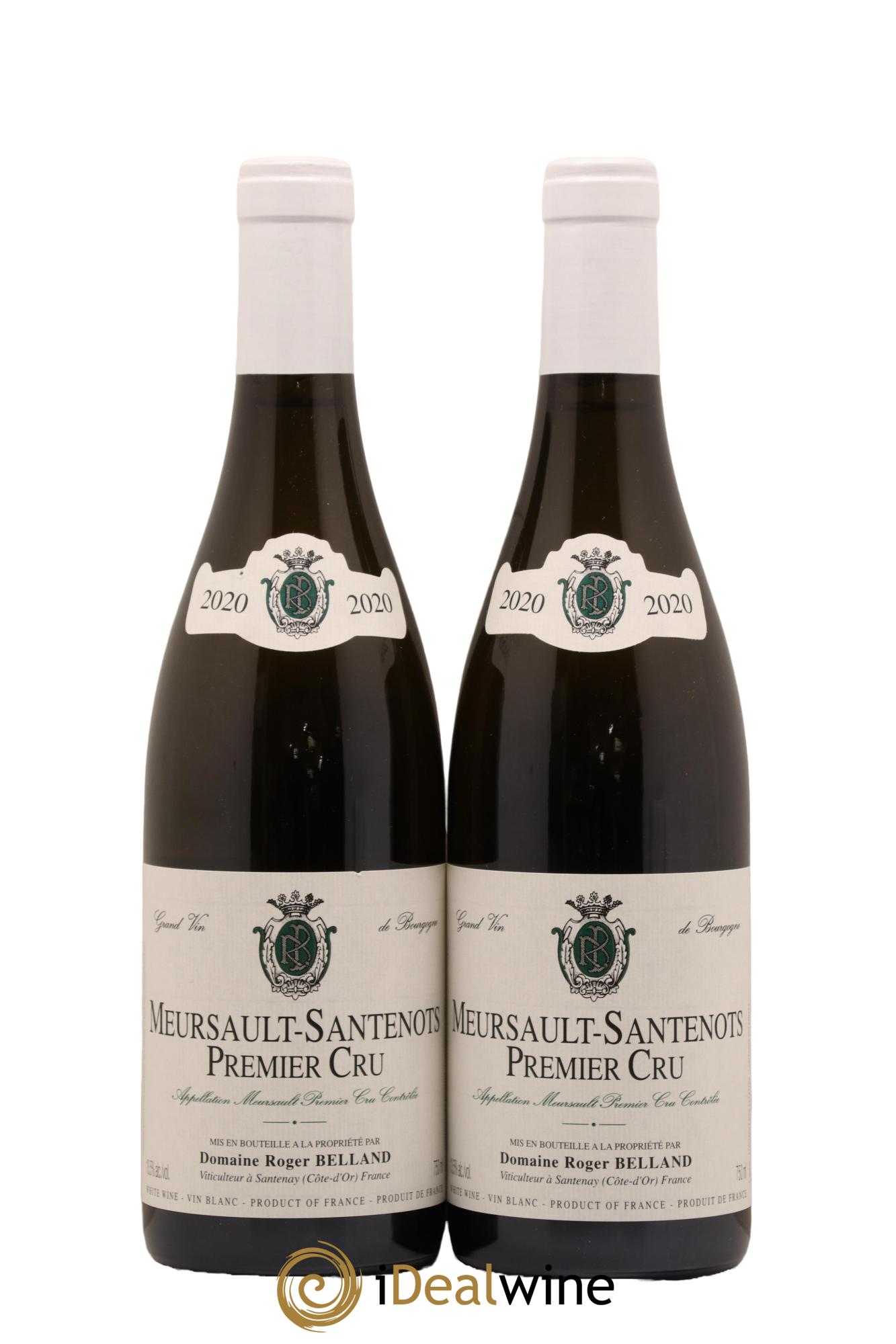 Meursault 1er Cru Santenots Roger Belland 2020 - Lot de 2 bouteilles - 0