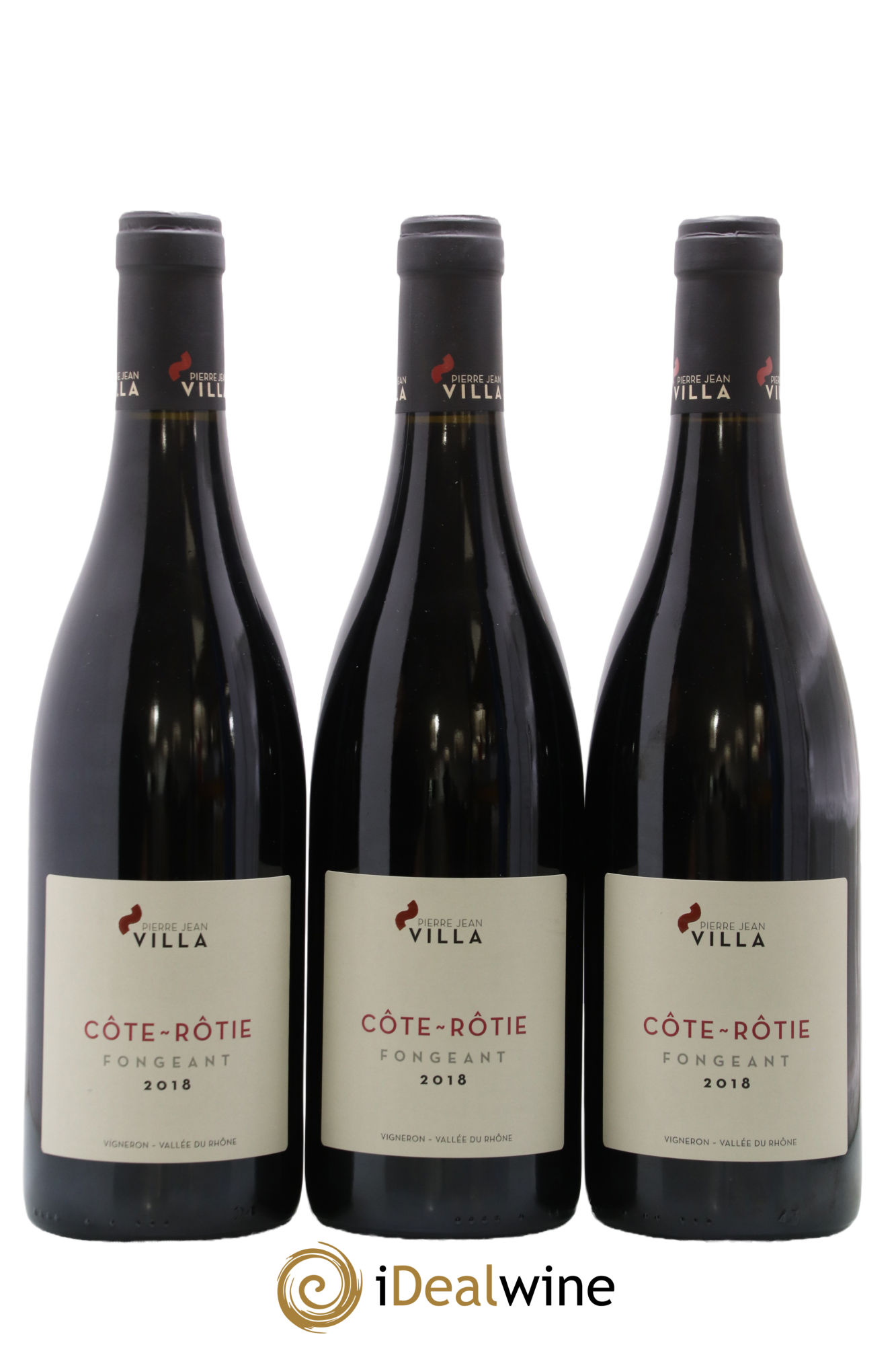 Côte-Rôtie Fongeant Pierre-Jean Villa 2018 - Posten von 3 Flaschen - 0