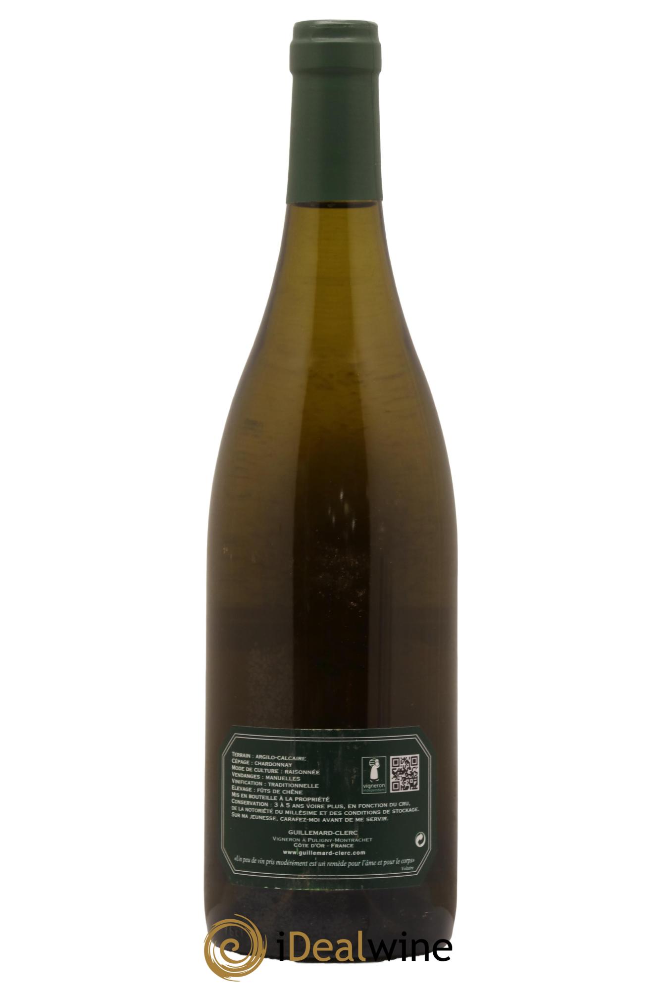 Bienvenues-Bâtard-Montrachet Grand Cru Guillemard Clerc 2016 - Lot de 1 bouteille - 1