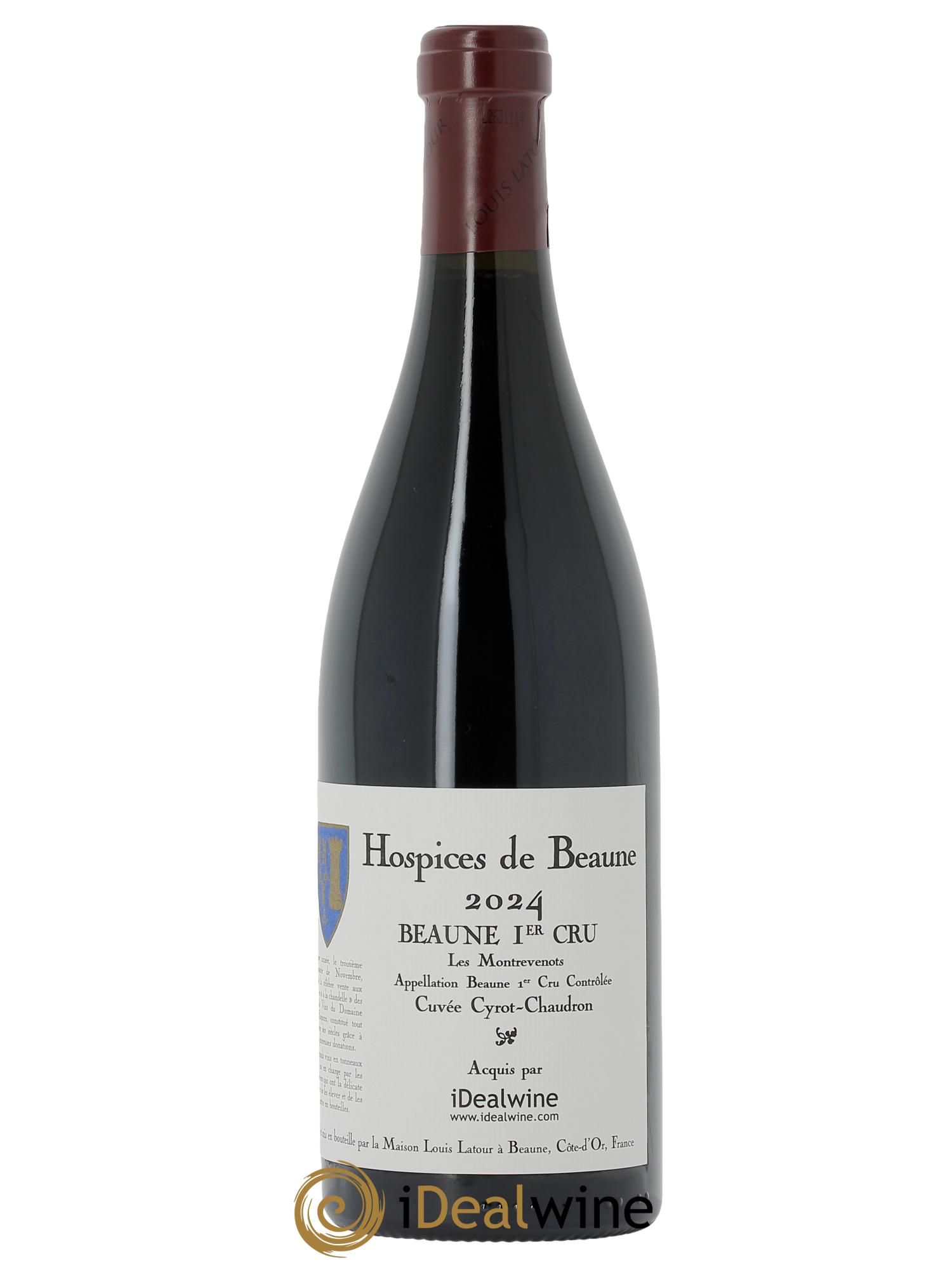 Beaune 1er Cru Les Montrevenots Cuvée Cyrot-Chaudron Hospices de Beaune - Maison Louis Latour 2024 - Lot of 1 bottle - 0