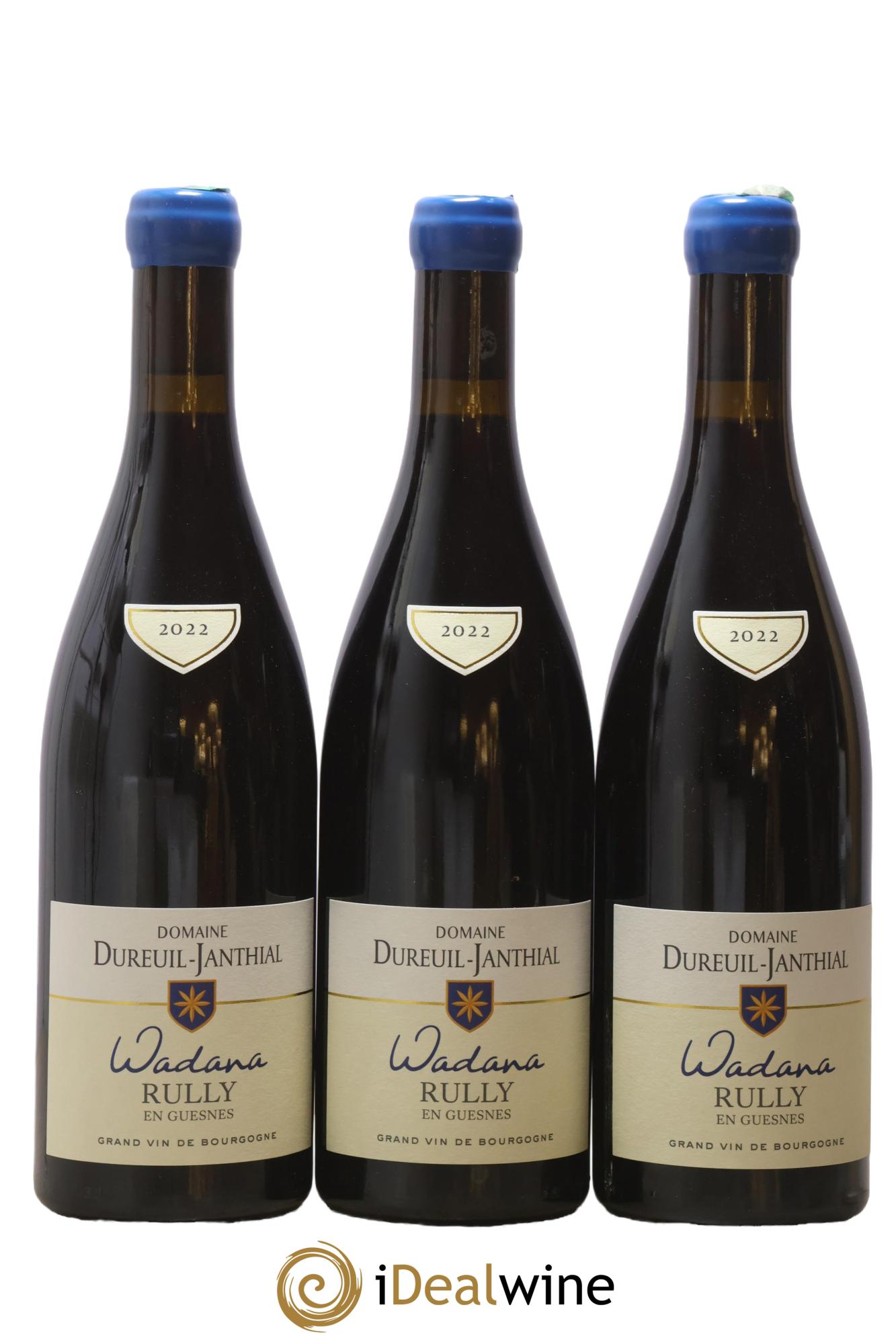 Rully En Guesnes Wadana Vincent Dureuil-Janthial 2022 - Lot de 3 bouteilles - 0