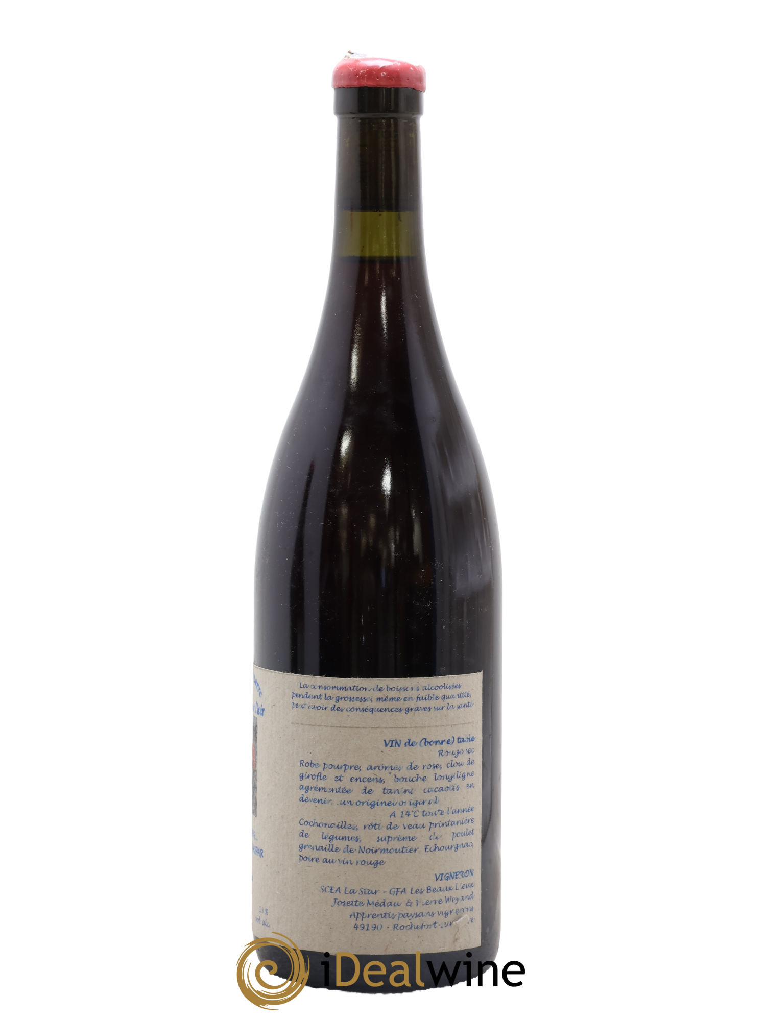 Vin de France Le Pur Sang Des Bois Gaspar Une Vin De Terre Libre Comme L'Air Josette Medau & Pierre Weyand Rouge 2004 - Lot de 1 bouteille - 2