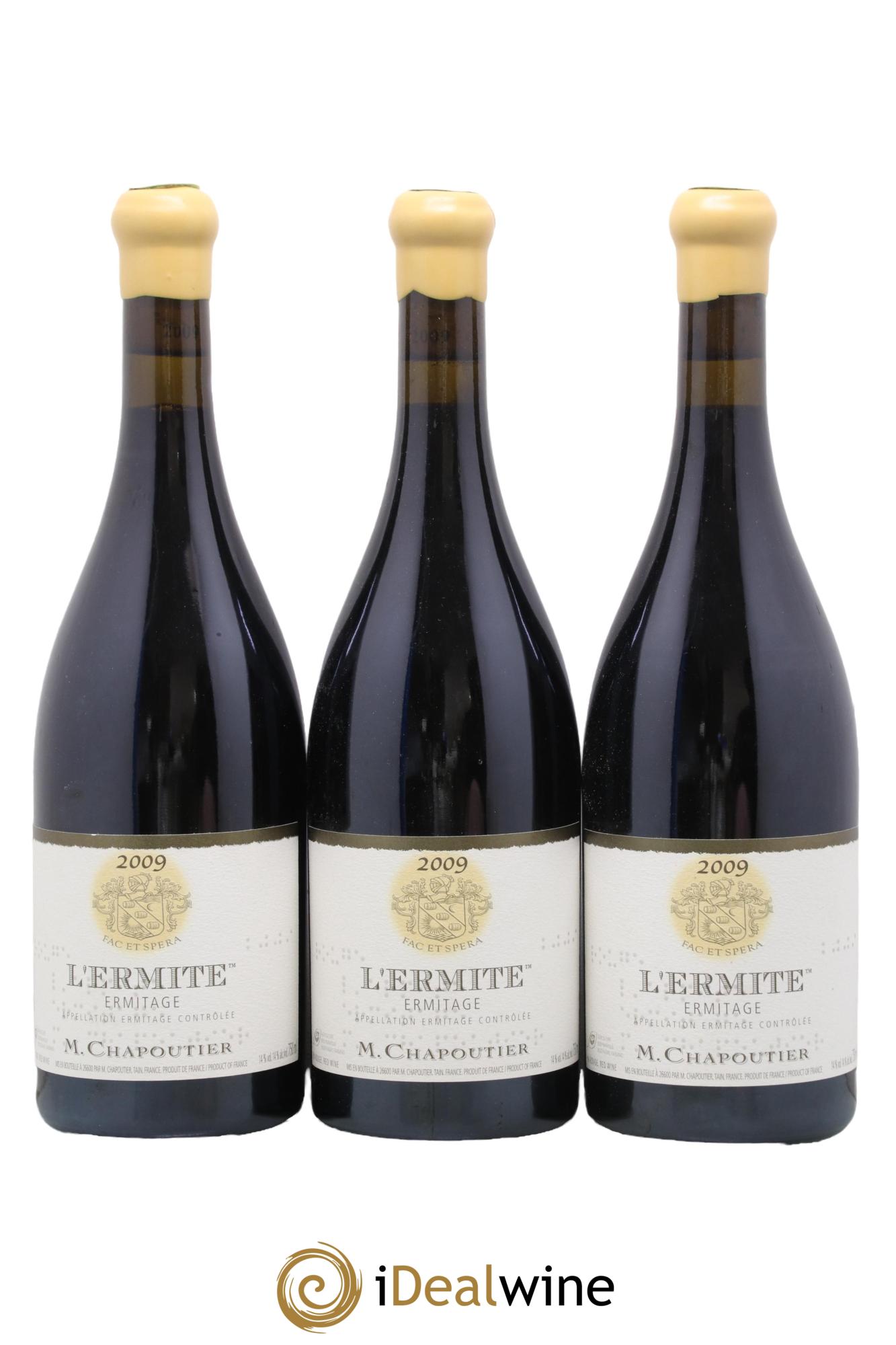Hermitage Ermitage l'Ermite Chapoutier 2009 - Lot de 6 bouteilles - 3