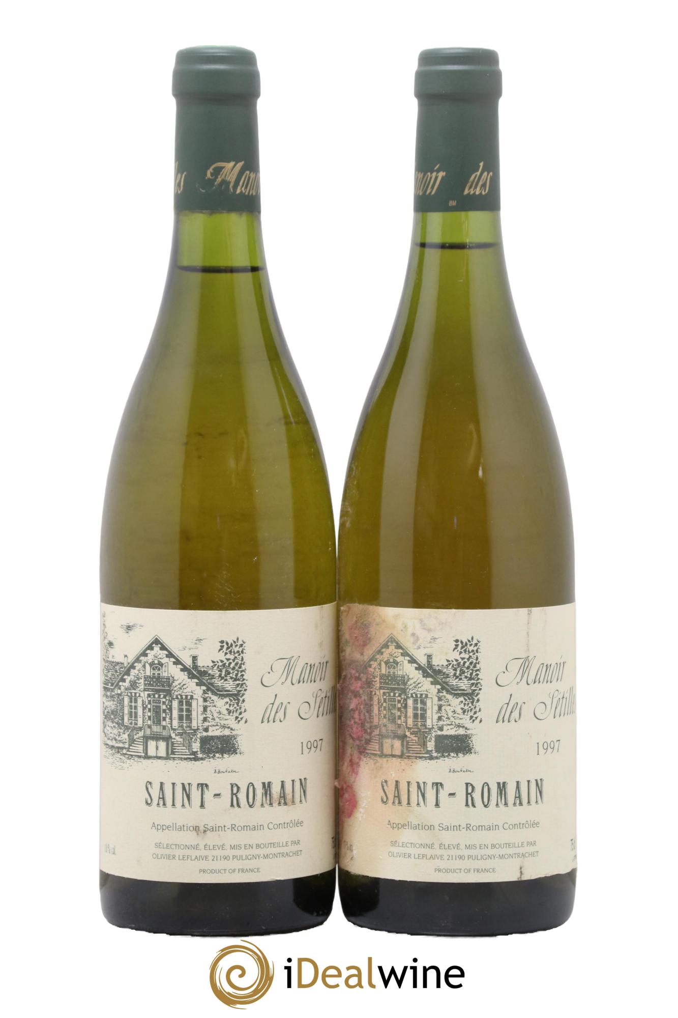 Saint-Romain Manoir des Sétilles Olivier Leflaive 1997 - Lot de 2 bouteilles - 0
