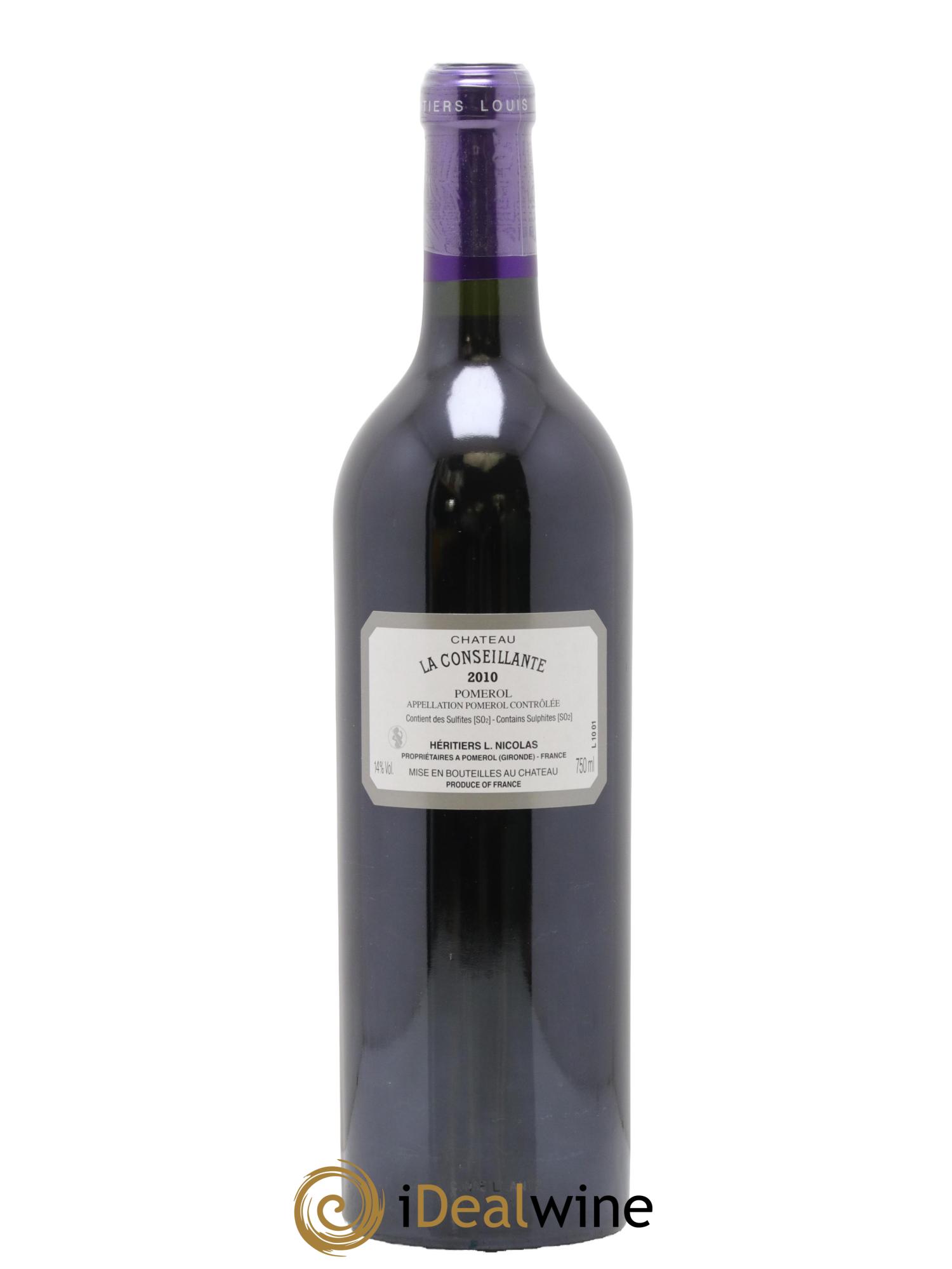 Château la Conseillante 2010 - Lot de 1 bouteille - 1
