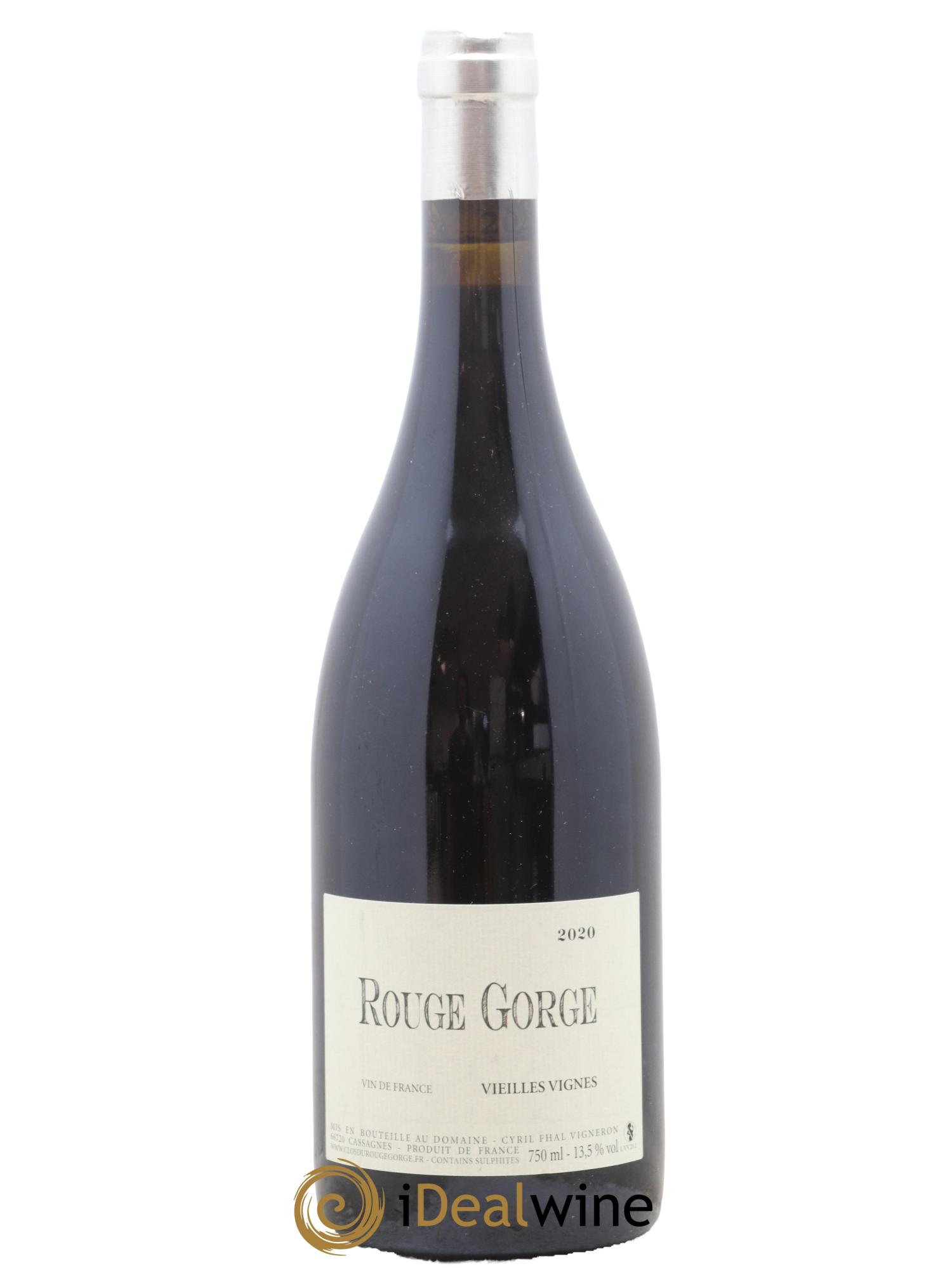 Côtes Catalanes Clos du Rouge Gorge Vieilles Vignes Cyril Fhal 2020 - Lot de 1 bouteille - 0