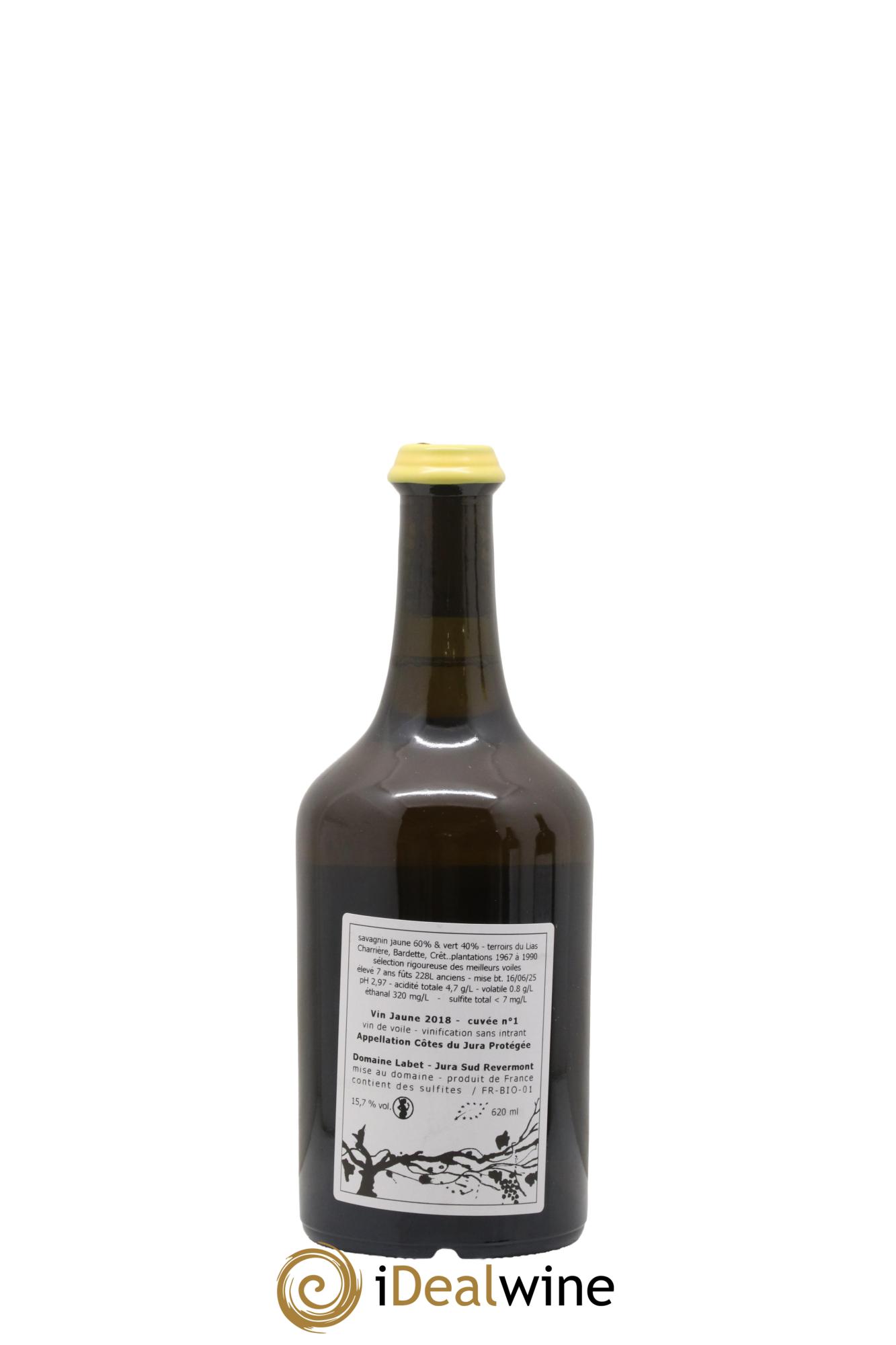 Côtes du Jura Vin Jaune Romain - Julien  - Charline Labet 2018 - Lotto di 1 clavelin - 1