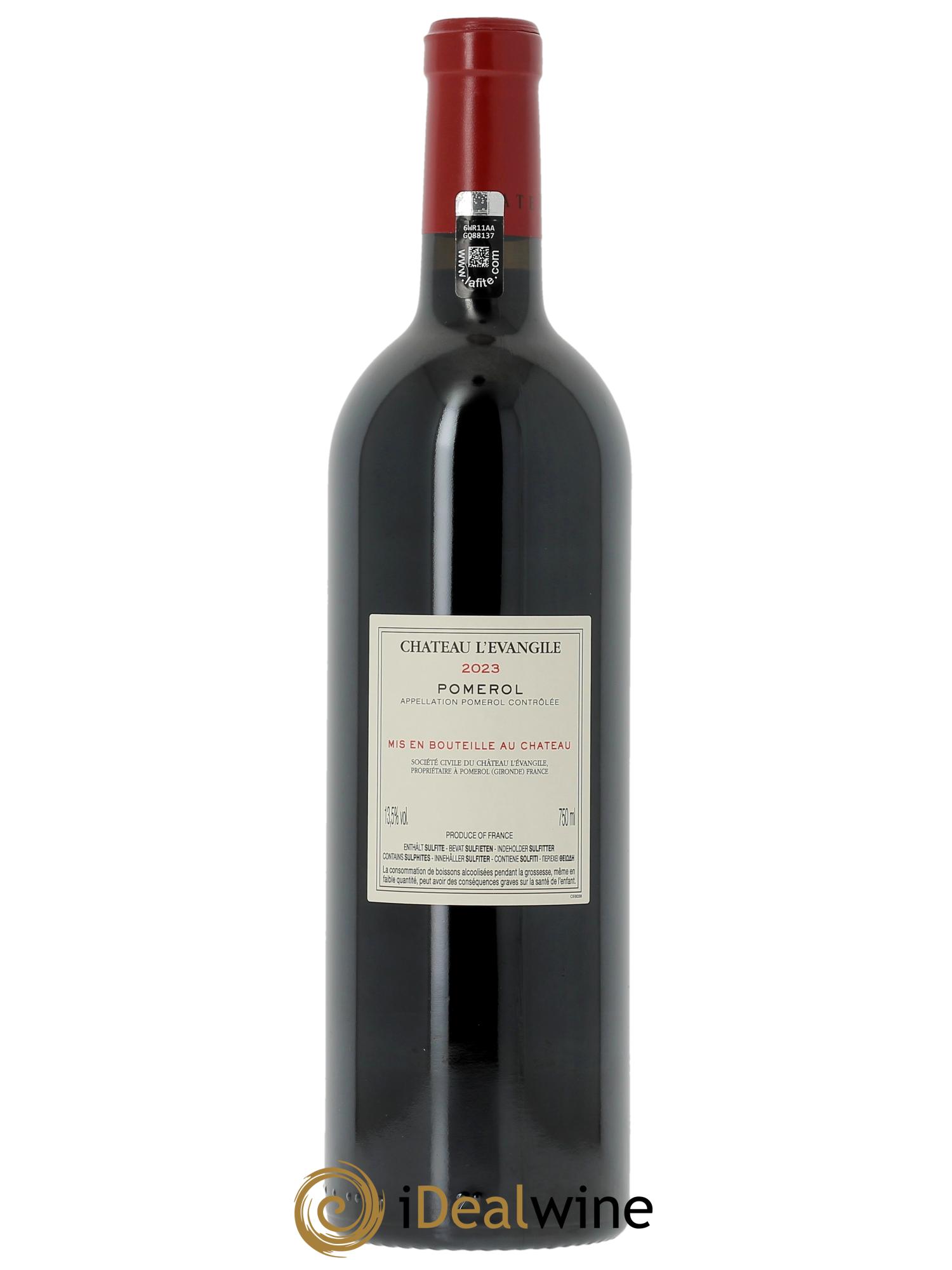 Château l' Évangile (CBO à partir de 3 bts) 2023 - Lot de 1 bouteille - 1