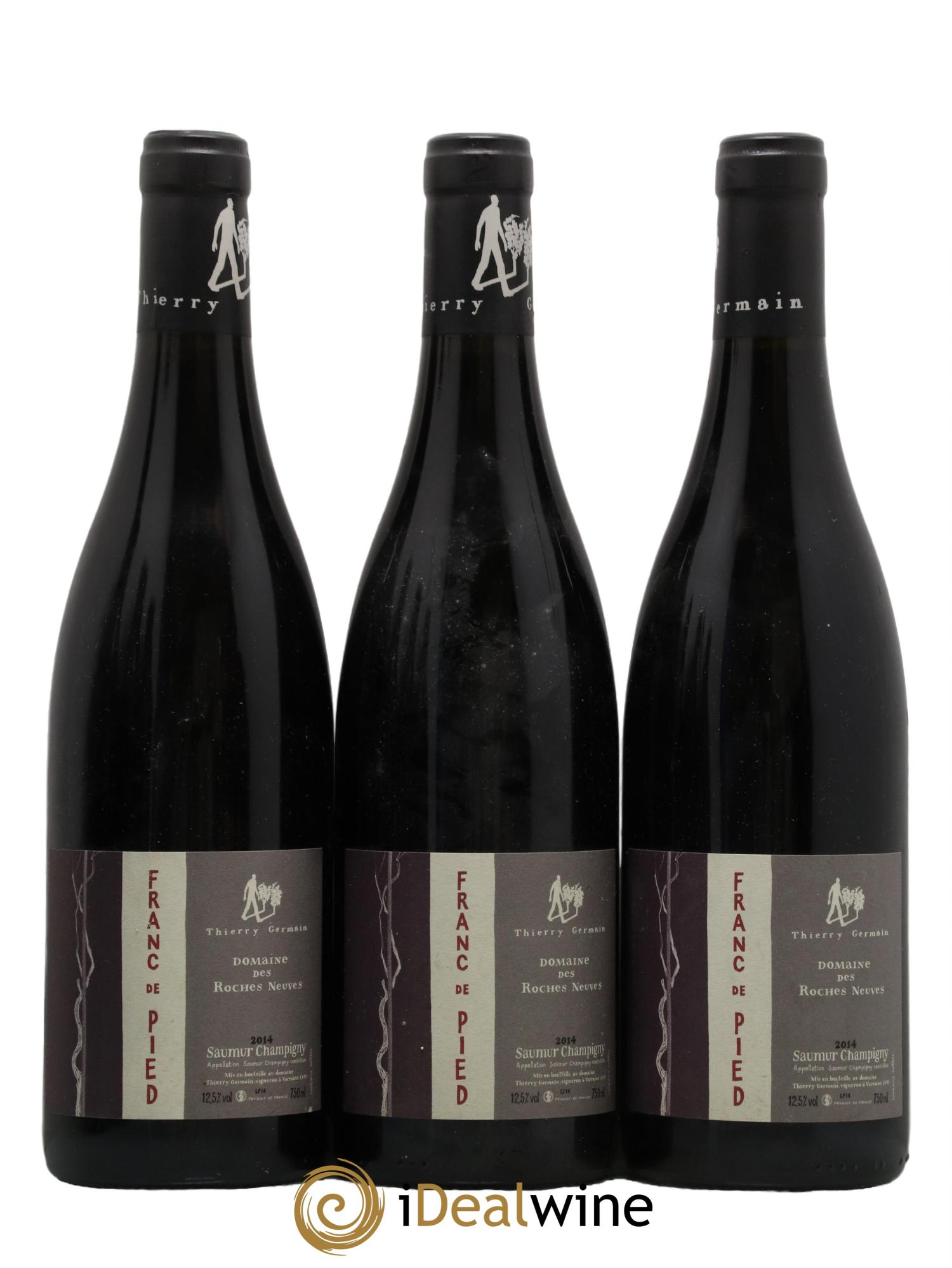 Saumur-Champigny Franc de pied Domaine des Roches Neuves - Thierry Germain 2014 - Lot de 3 bouteilles - 0