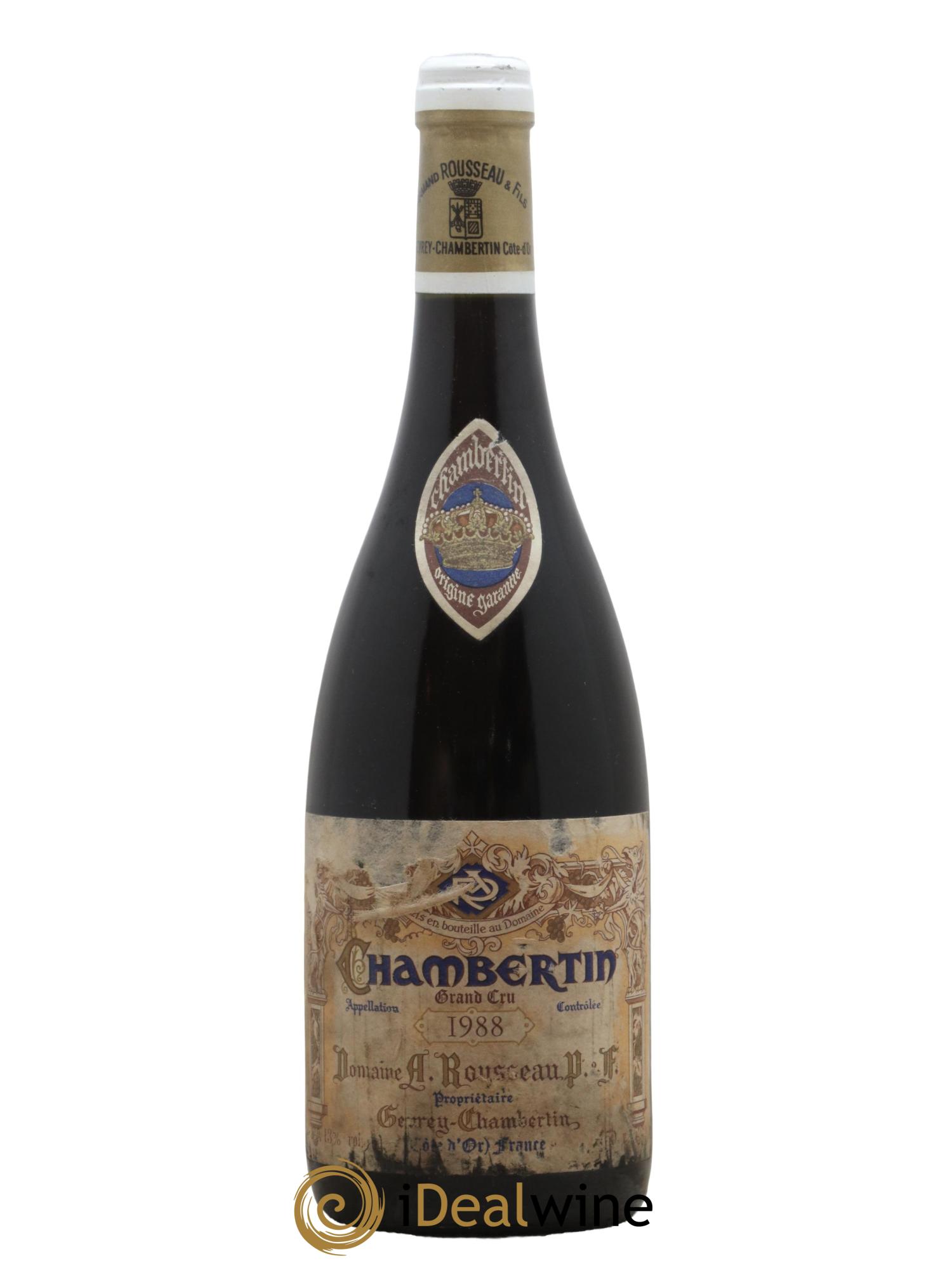 Chambertin Grand Cru Armand Rousseau (Domaine) 1988 - Lot de 1 bouteille - 0