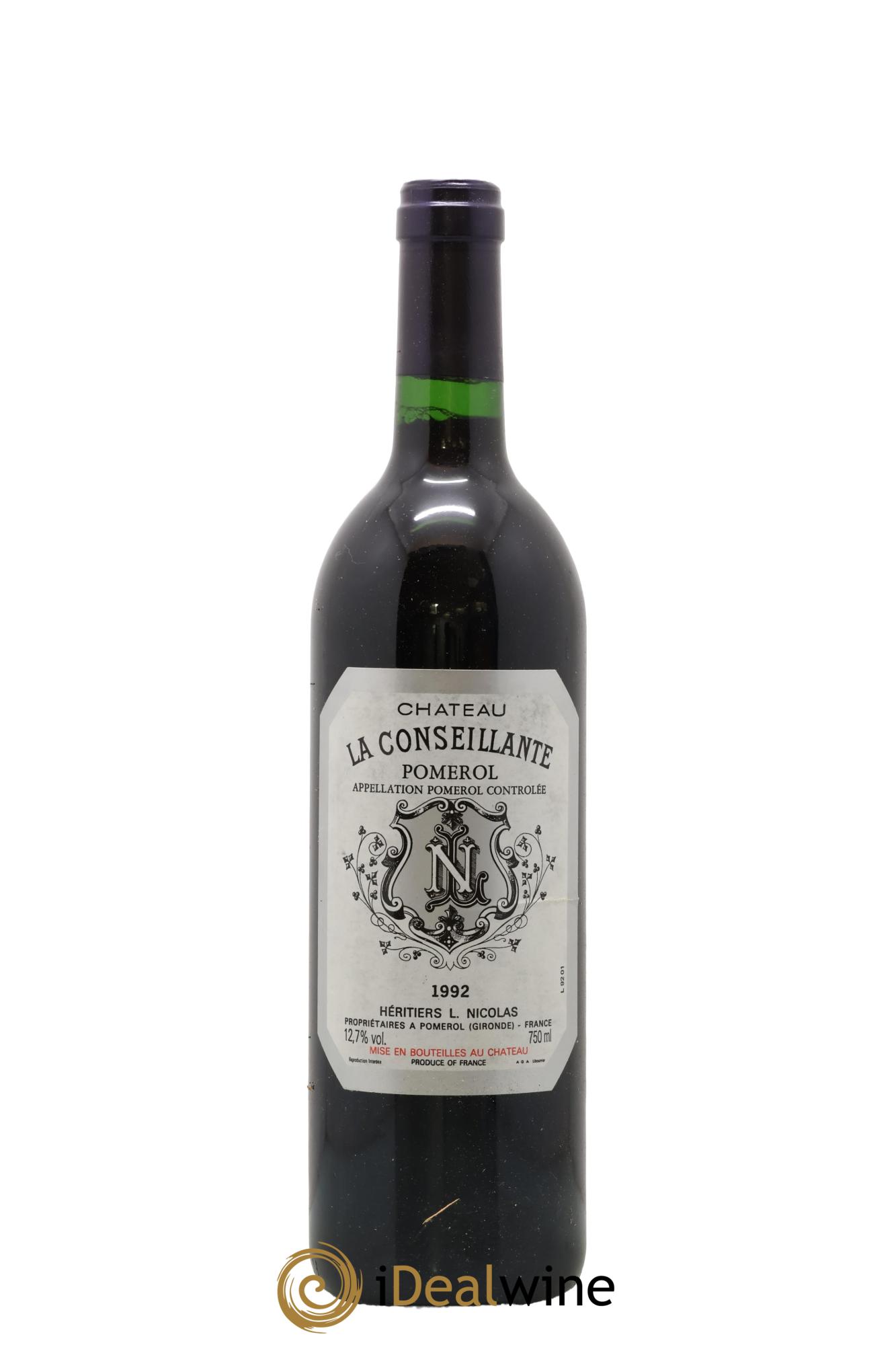Château la Conseillante 1992 - Lot de 1 bouteille - 0
