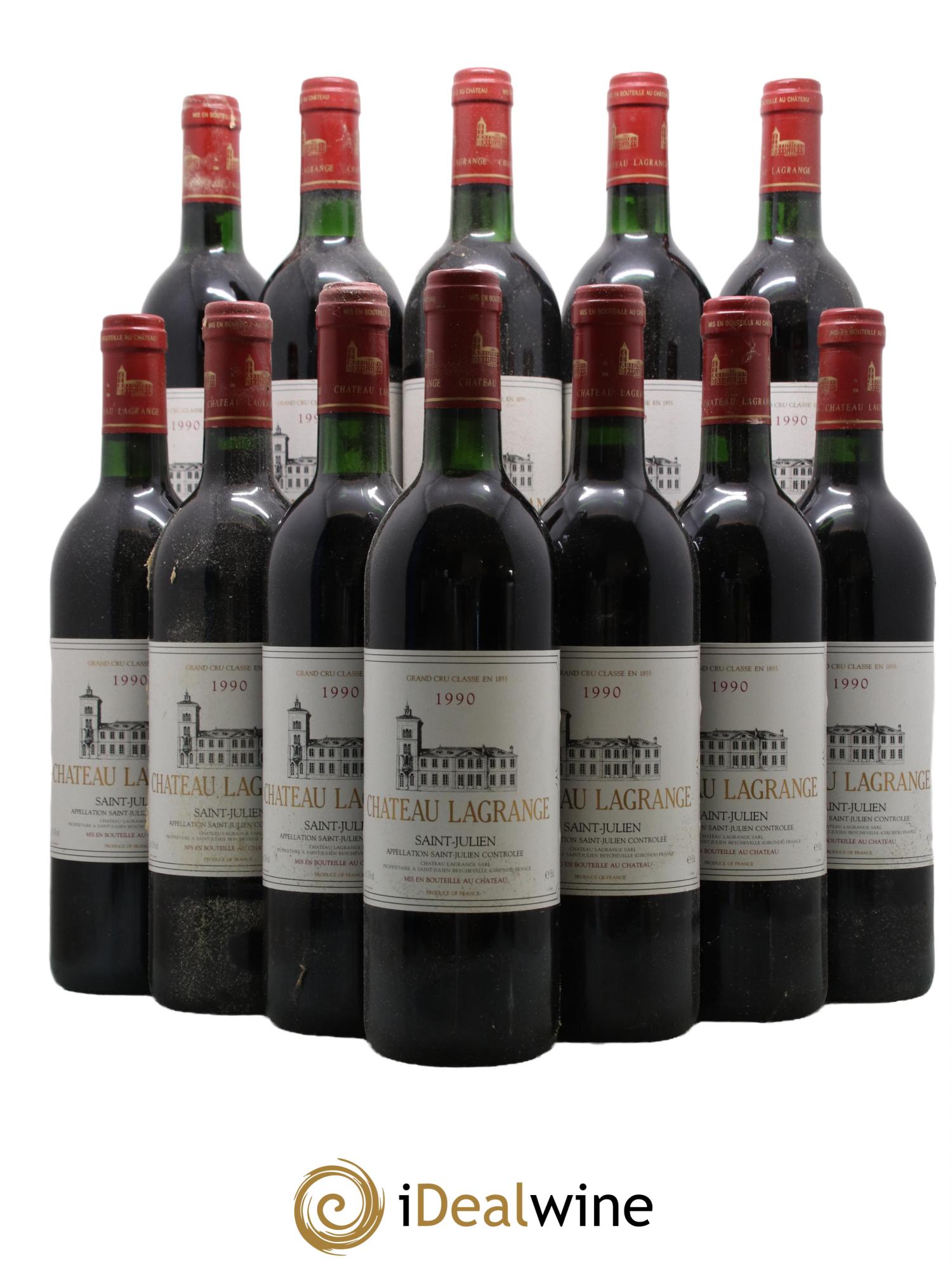Château Lagrange 3ème Grand Cru Classé 1990 - Lot de 12 bouteilles - 0