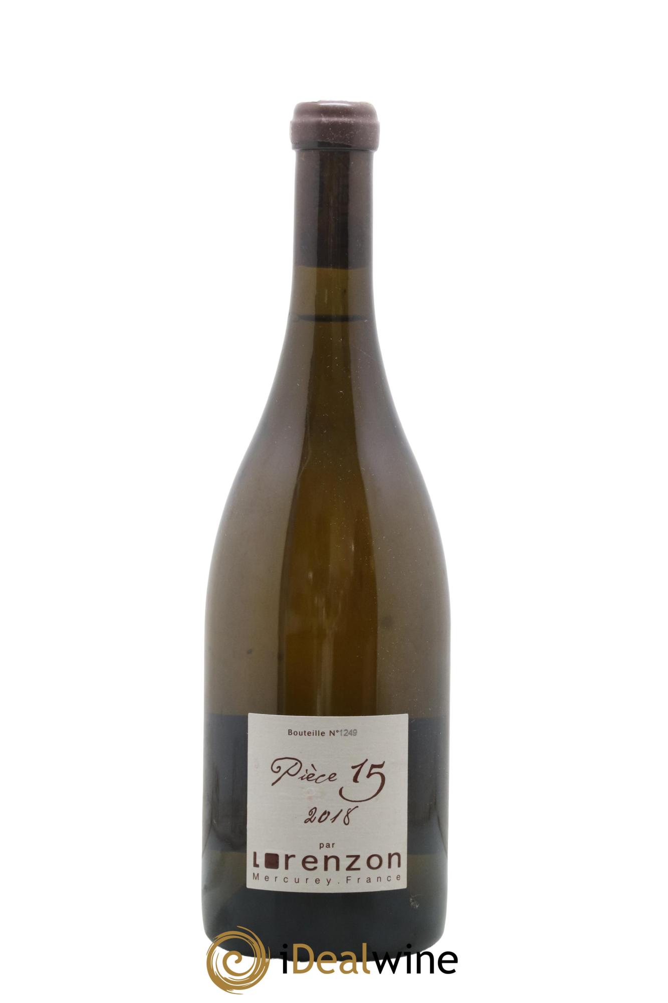 Mercurey 1er Cru Pièce 15 Bruno Lorenzon 2018 - Lot de 1 bouteille - 0