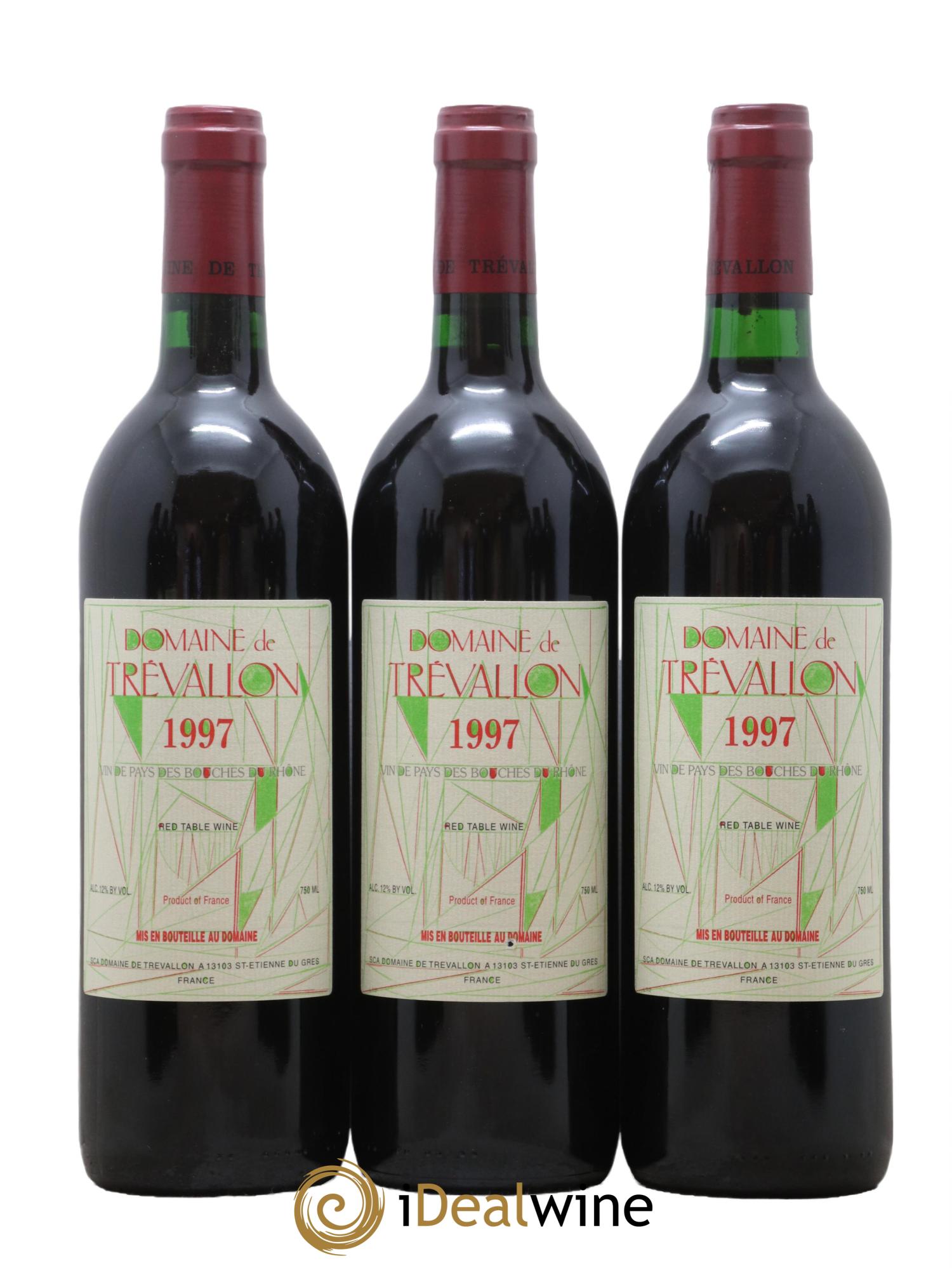 VDP Bouches du Rhône Trévallon (Domaine de) Eloi Dürrbach 1997 - Lot de 12 bouteilles - 4