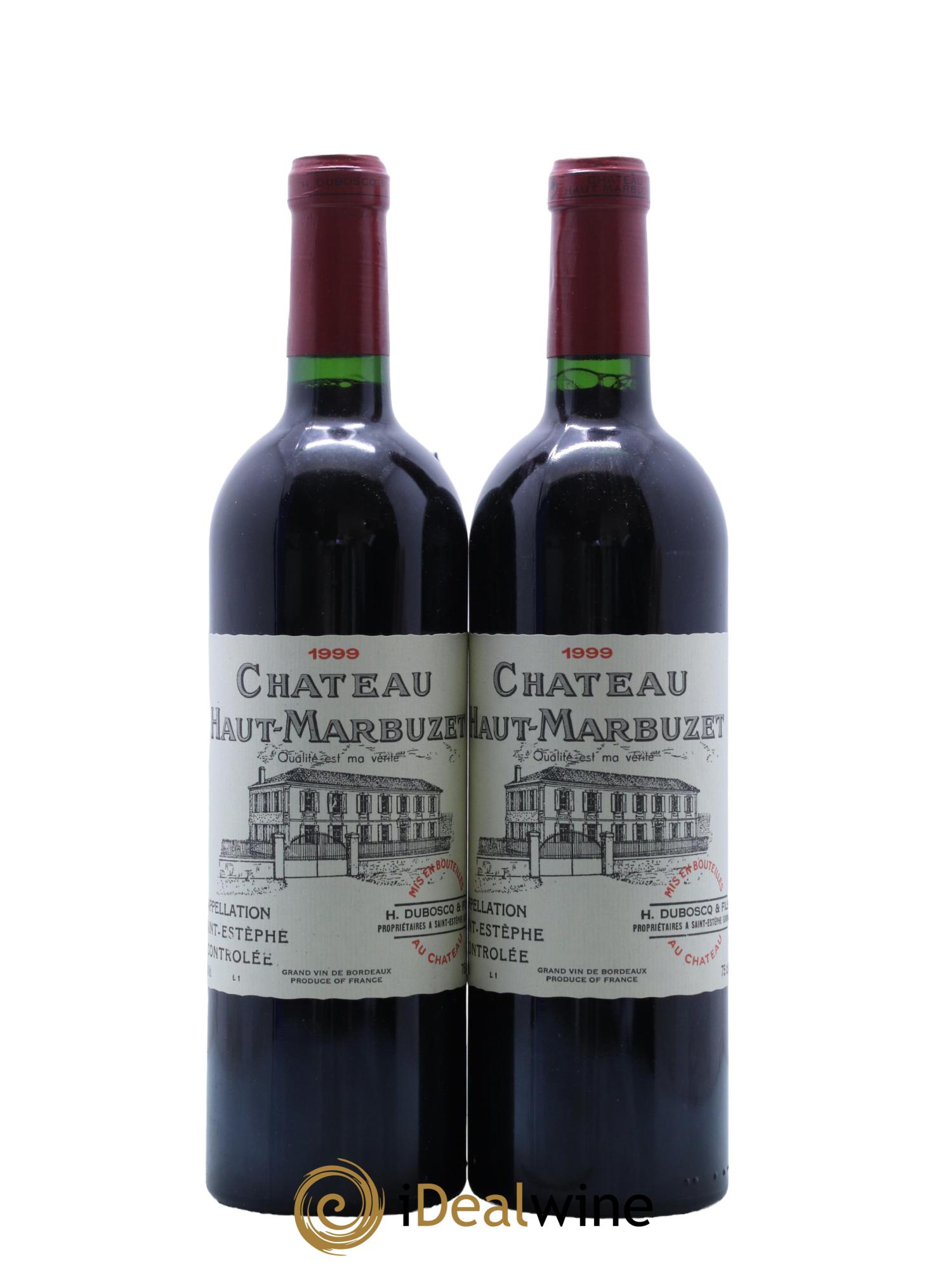 Château Haut Marbuzet 1999 - Lot of 2 bottles - 0