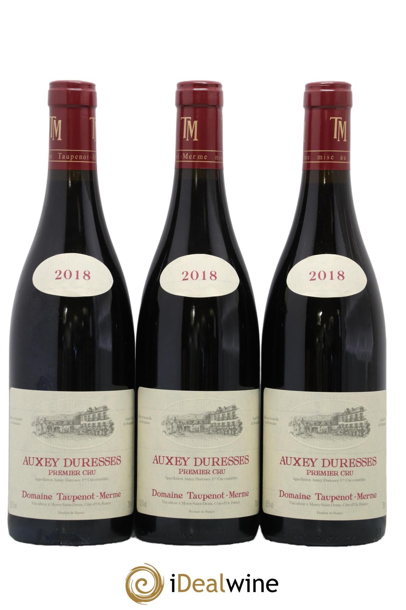 Auxey-Duresses 1er Cru Taupenot-Merme 2018 - Lotto di 3 bottiglie - 0