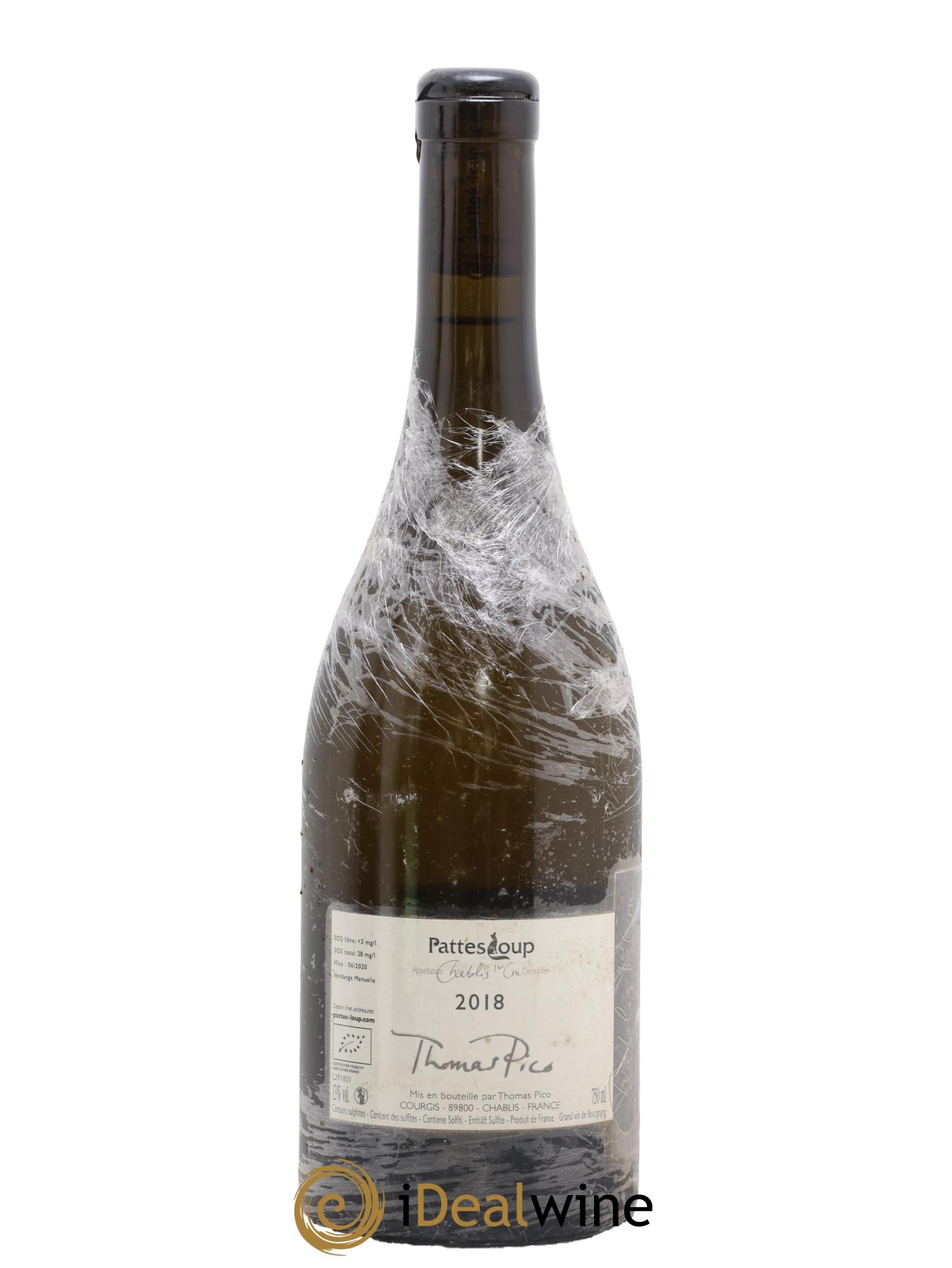 Chablis 1er Cru Vaillons Pattes Loup (Domaine) 2018 - Posten von 1 Flasche - 1