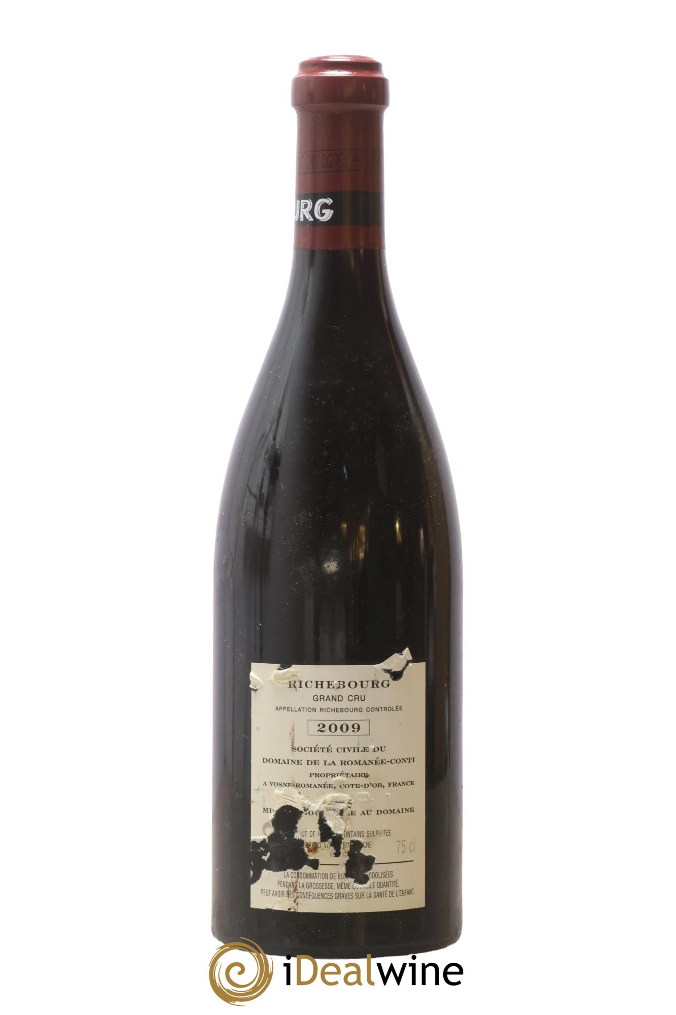 Richebourg Grand Cru Domaine de la Romanée-Conti 2009 - Posten von 1 Flasche - 1