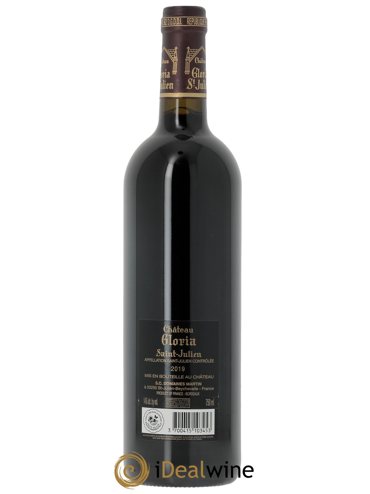 Château Gloria (CBO à partir de 6 bts) 2019 - Lot de 1 bouteille - 1