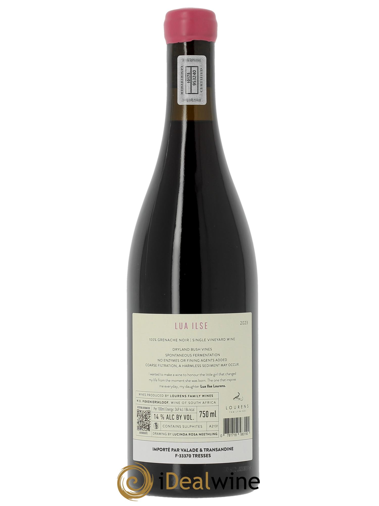 Piekenierskloof Lourens Family Wines Lua Isle  2023 - Lot de 1 bouteille - 1