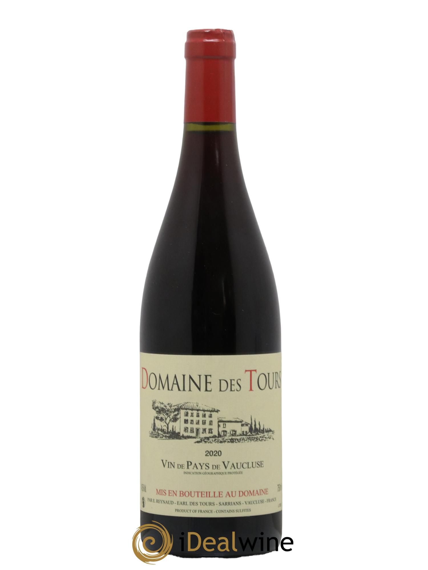 Vaucluse (Vin de Pays de Vaucluse) Domaine des Tours Emmanuel Reynaud 2020 - Lot de 1 bouteille - 0