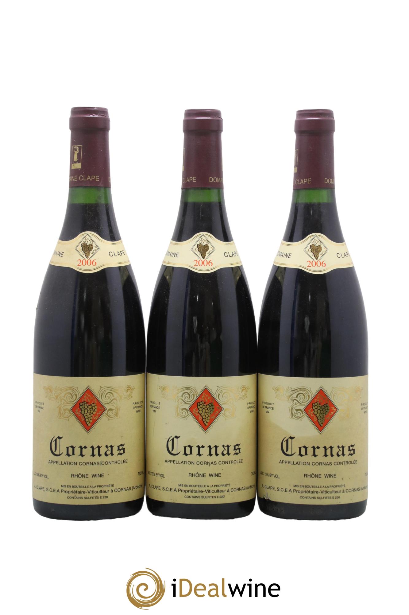 Cornas Auguste Clape 2006 - Lotto di 3 bottiglie - 0