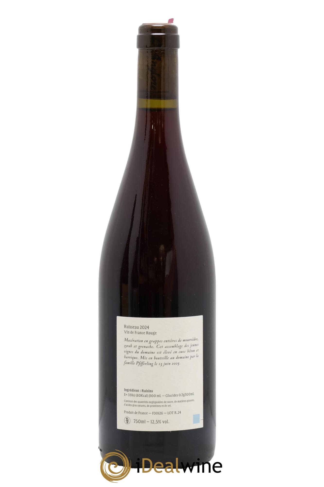Vin de France Le Ruisseau L'Anglore 2024 - Lot of 1 bottle - 1