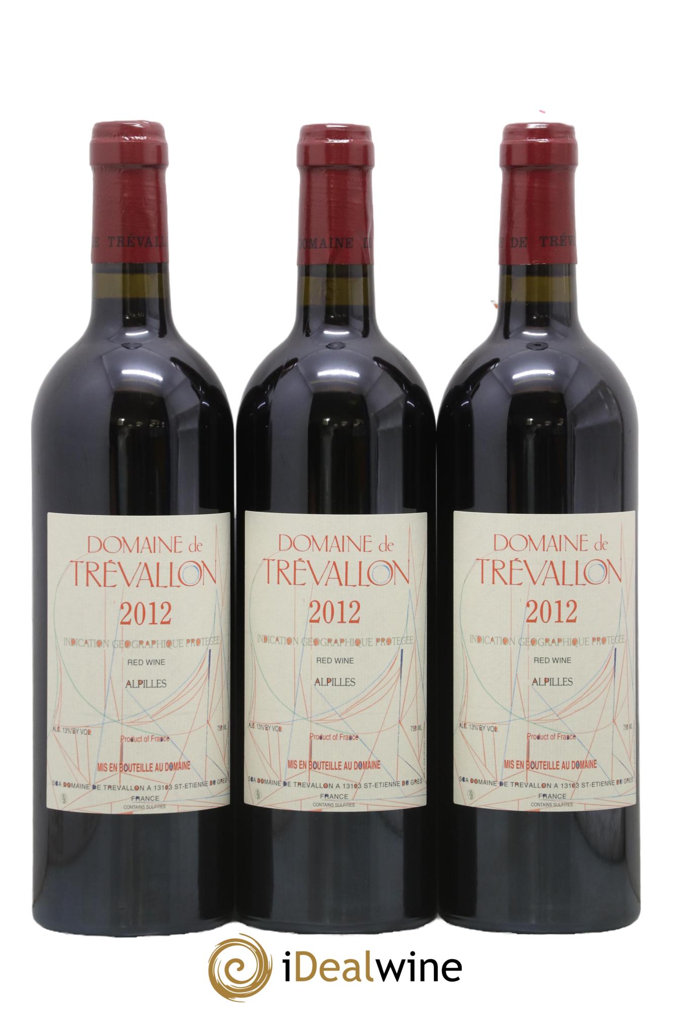 Alpilles Trévallon (Domaine de) Eloi Dürrbach 2012 - Lot de 3 bouteilles - 0