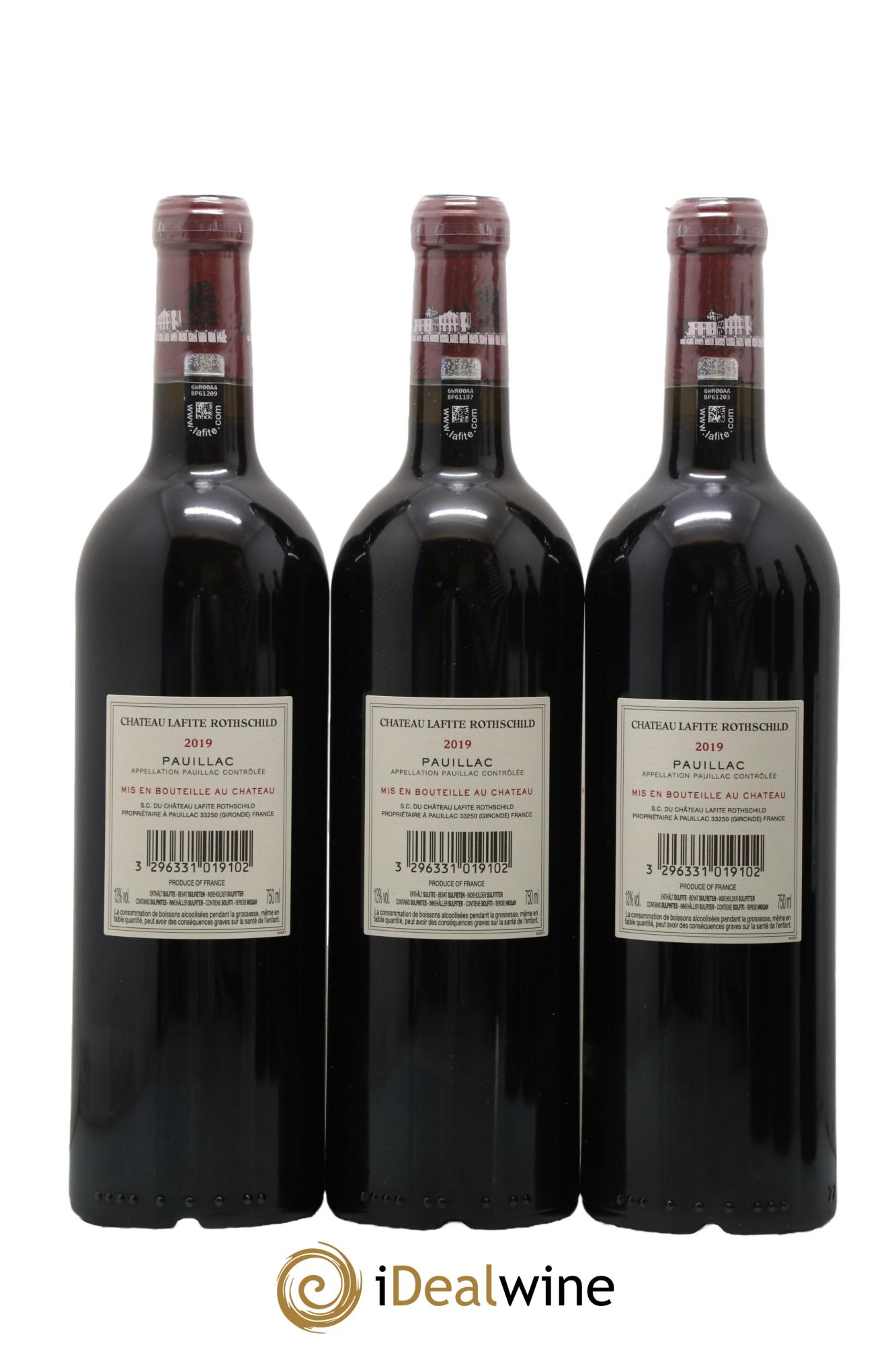 Château Lafite Rothschild 1er Grand Cru Classé 2019 - Lot de 6 bouteilles - 2
