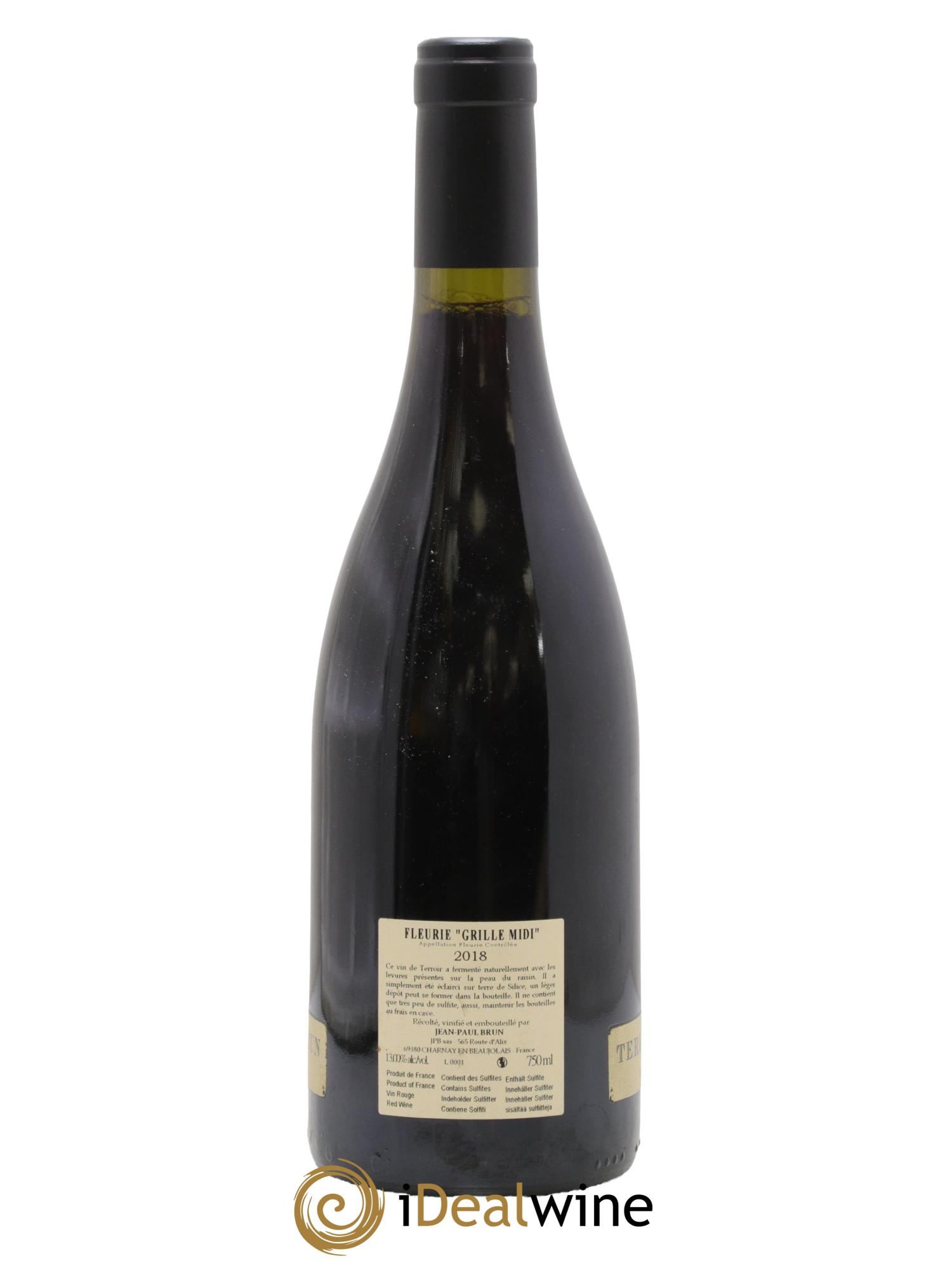 Fleurie Grille-Midi Terres dorées - J-P. Brun (Domaine des) 2018 - Lot of 1 bottle - 1