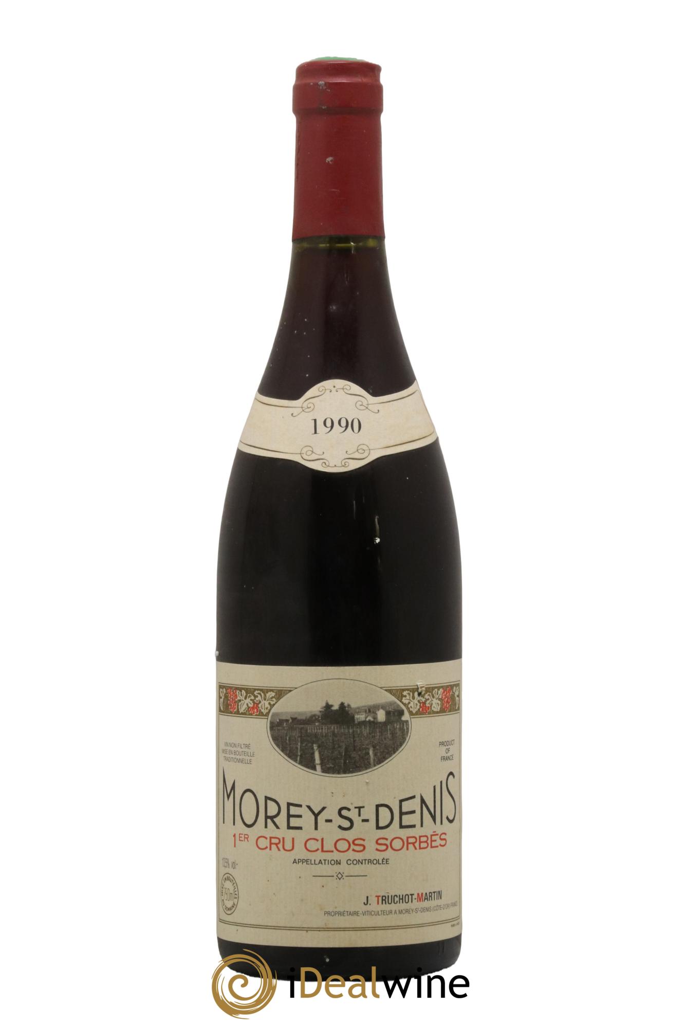 Morey Saint-Denis 1er Cru Clos Sorbés Jacky Truchot 1990 - Lot of 1 bottle - 0
