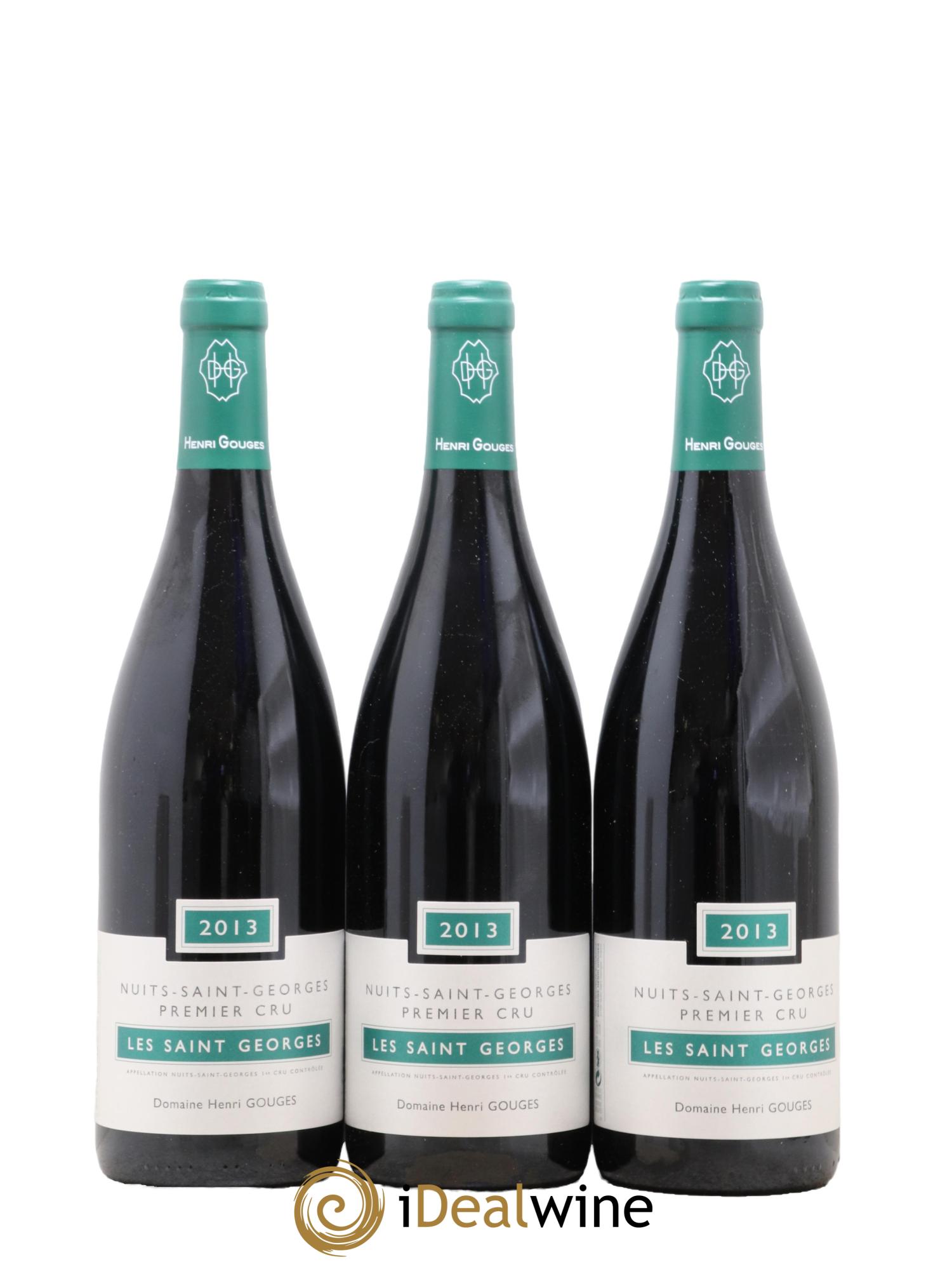 Nuits-Saint-Georges 1er Cru Les Saints Georges Henri Gouges 2013 - Lot de 3 bouteilles - 0