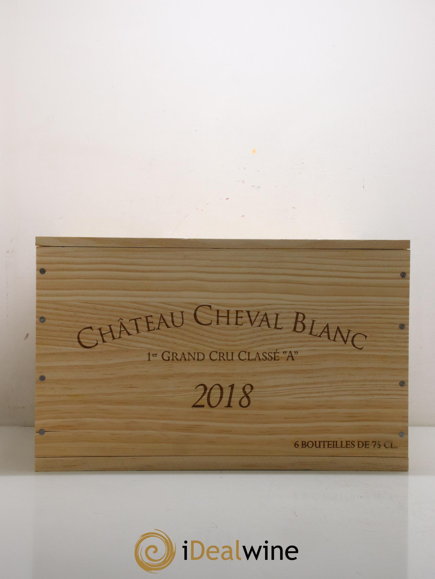 Château Cheval Blanc 1er Grand Cru Classé A 2018 - Lot de 6 bouteilles - 6