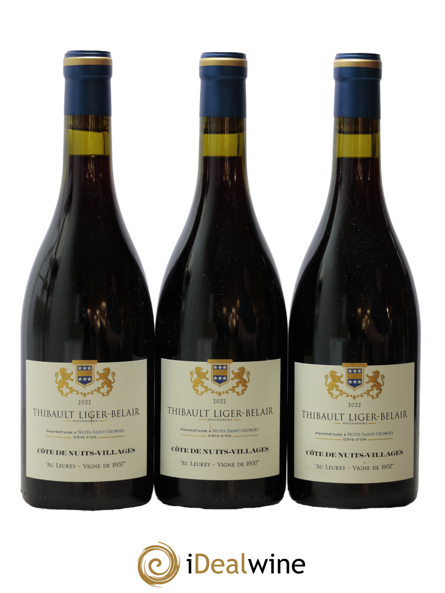 Côtes de Nuits-Villages Au Leurey - Vigne de 1937 Thibault Liger-Belair 2022 - Posten von 3 Flaschen - 0