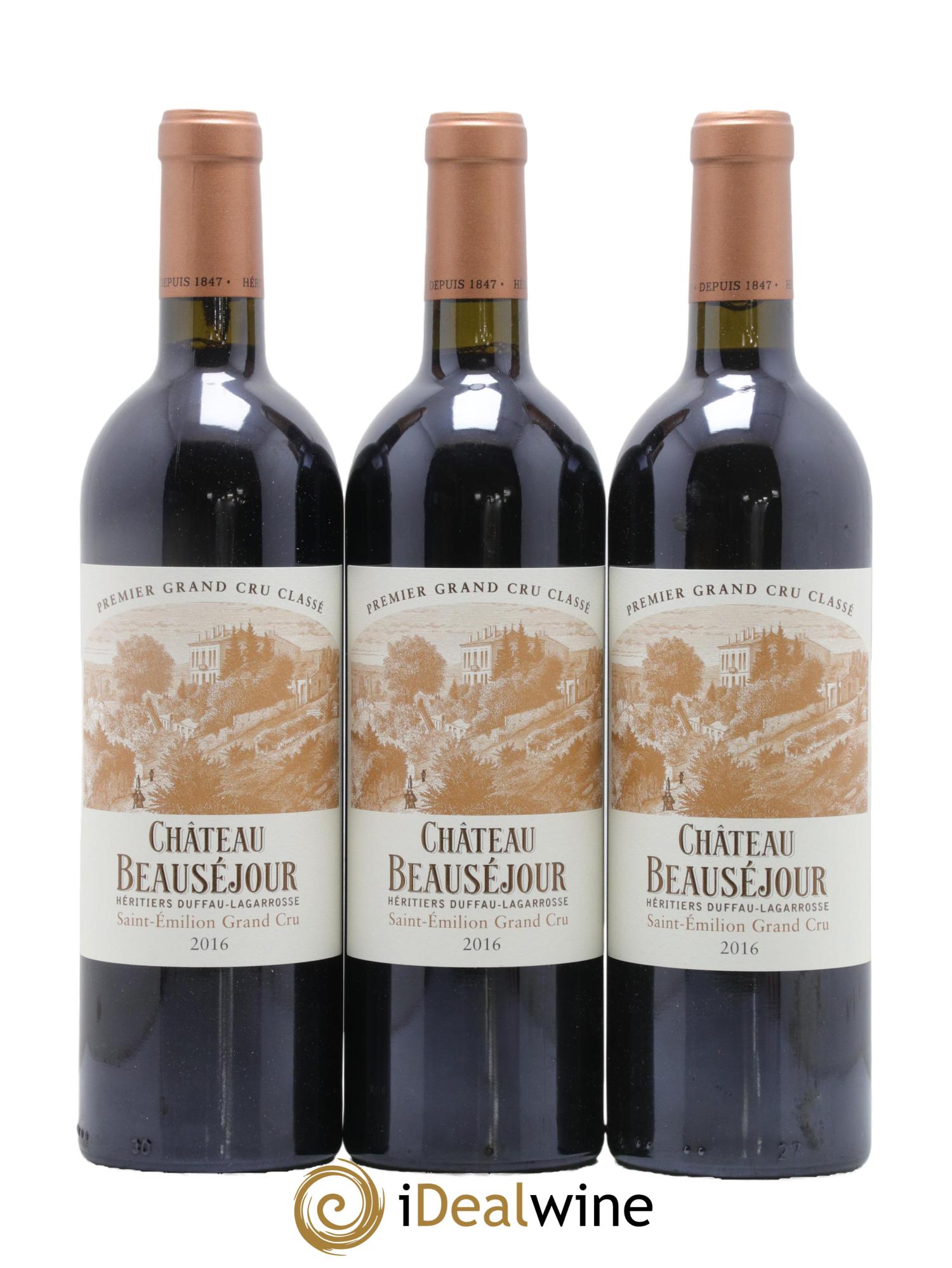 Château Beauséjour (Duffau-Lagarrosse) 1er Grand Cru Classé B 2016 - Lot de 6 bouteilles - 2