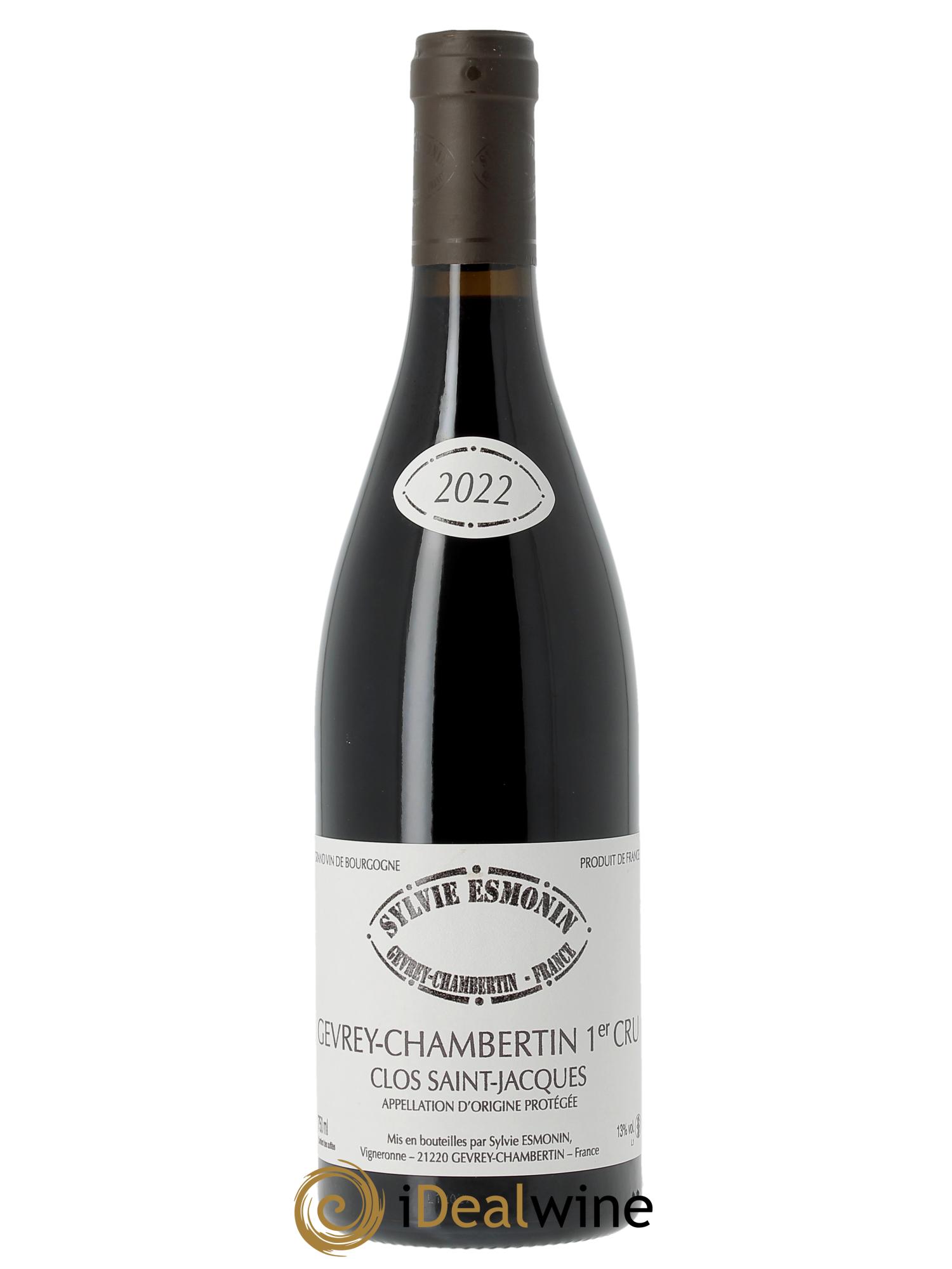 Gevrey-Chambertin 1er Cru Clos Saint Jacques Sylvie Esmonin  2022 - Lotto di 1 bottiglia - 0