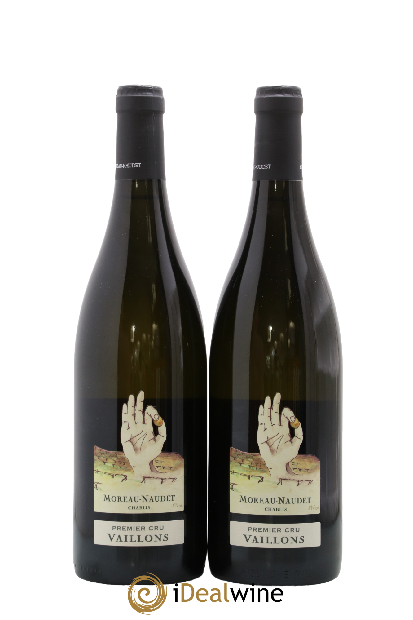 Chablis 1er Cru Vaillons Moreau-Naudet 2016 - Lot of 2 bottles - 0