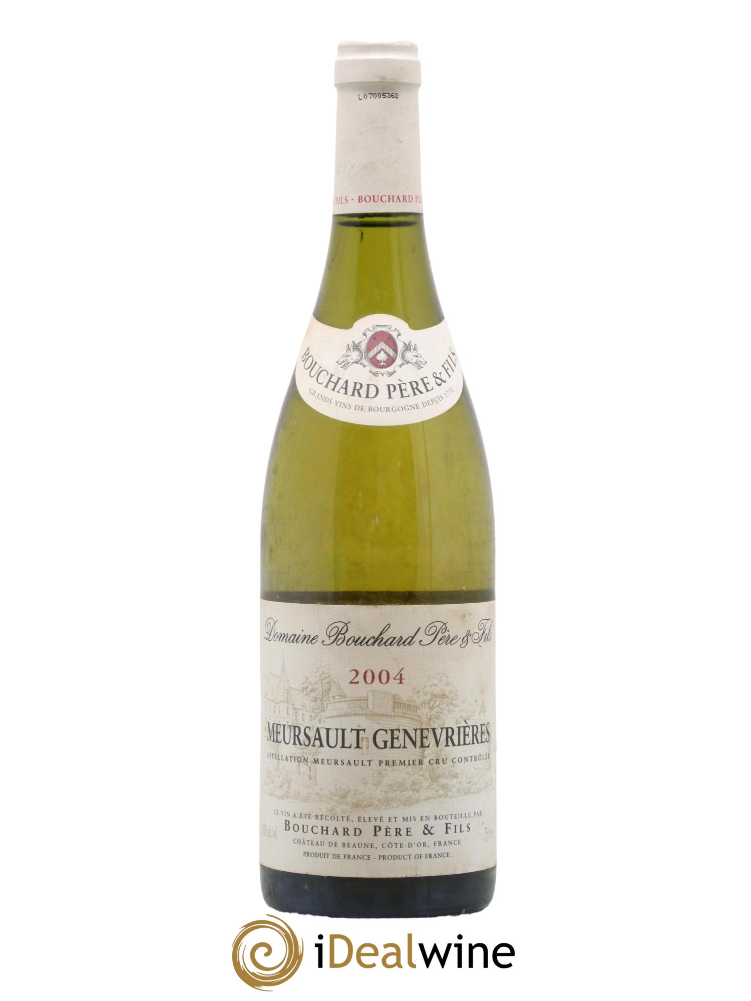 Meursault 1er Cru Genevrières Bouchard Père & Fils 2004 - Lot de 1 bouteille - 0
