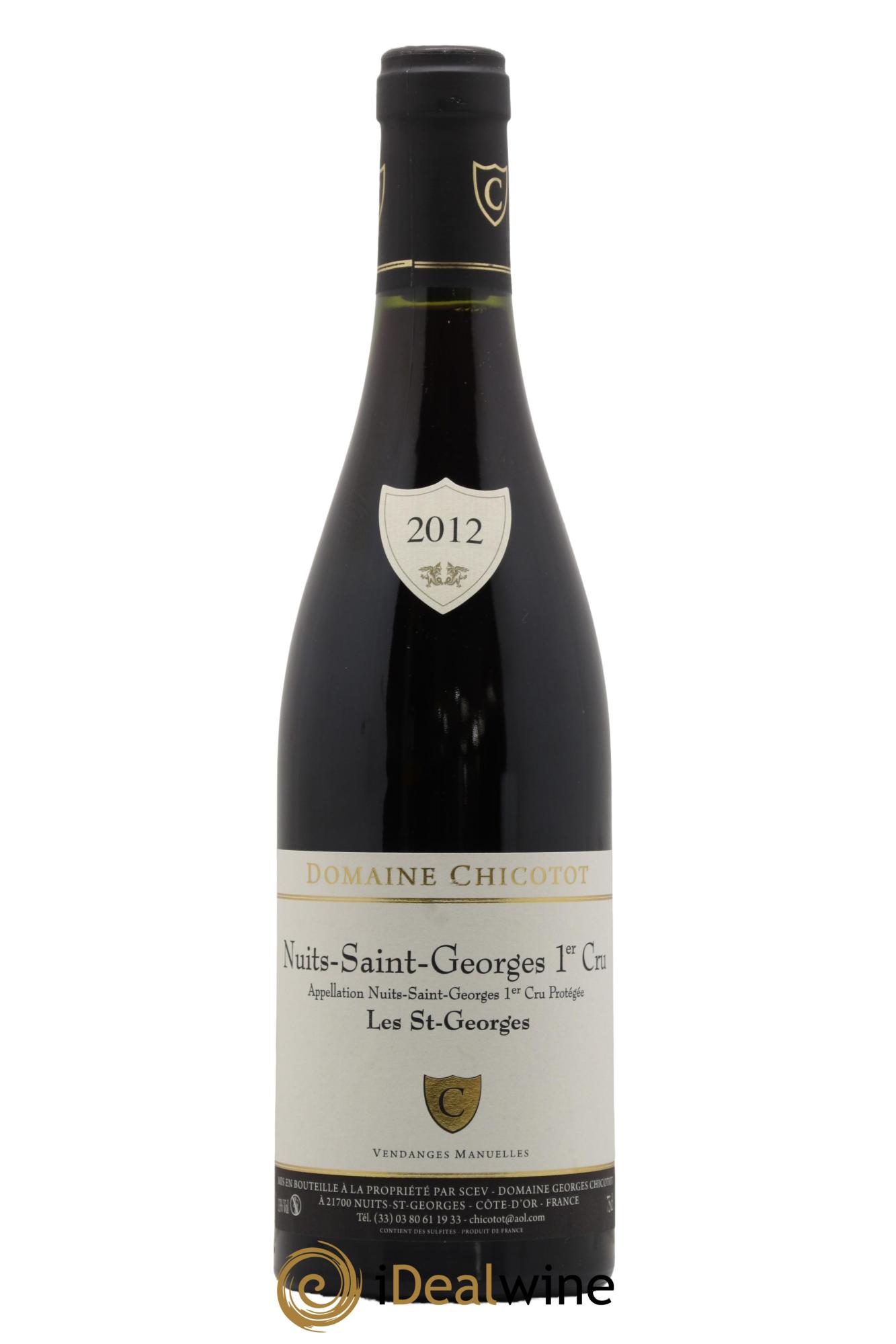 Nuits-Saint-Georges 1er Cru Les Saint-Georges Chicotot 2012 - Lot de 1 bouteille - 0