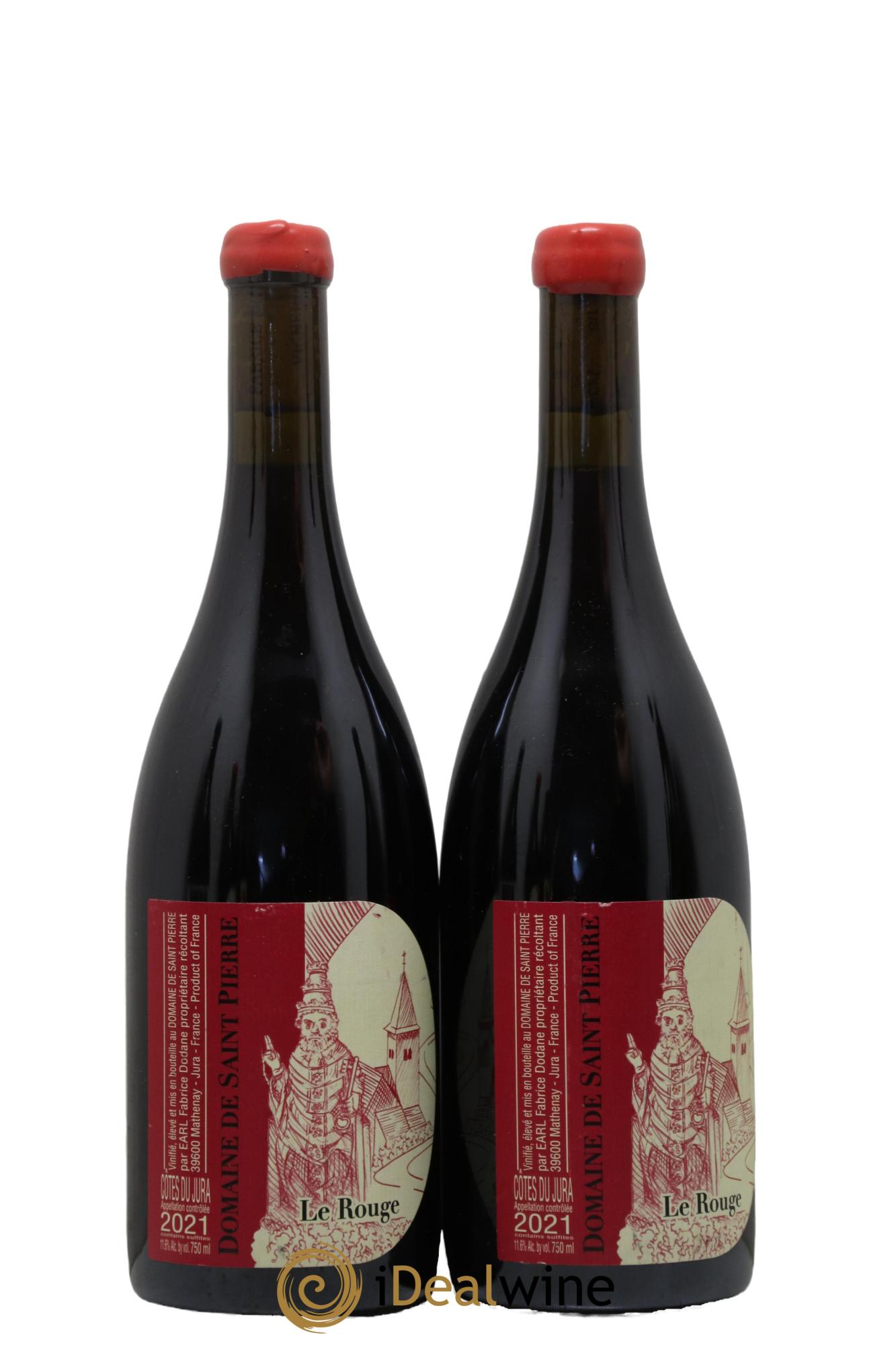 Arbois Le Rouge Saint-Pierre (Domaine) Fabrice Dodane 2021 - Lot de 2 bouteilles - 0