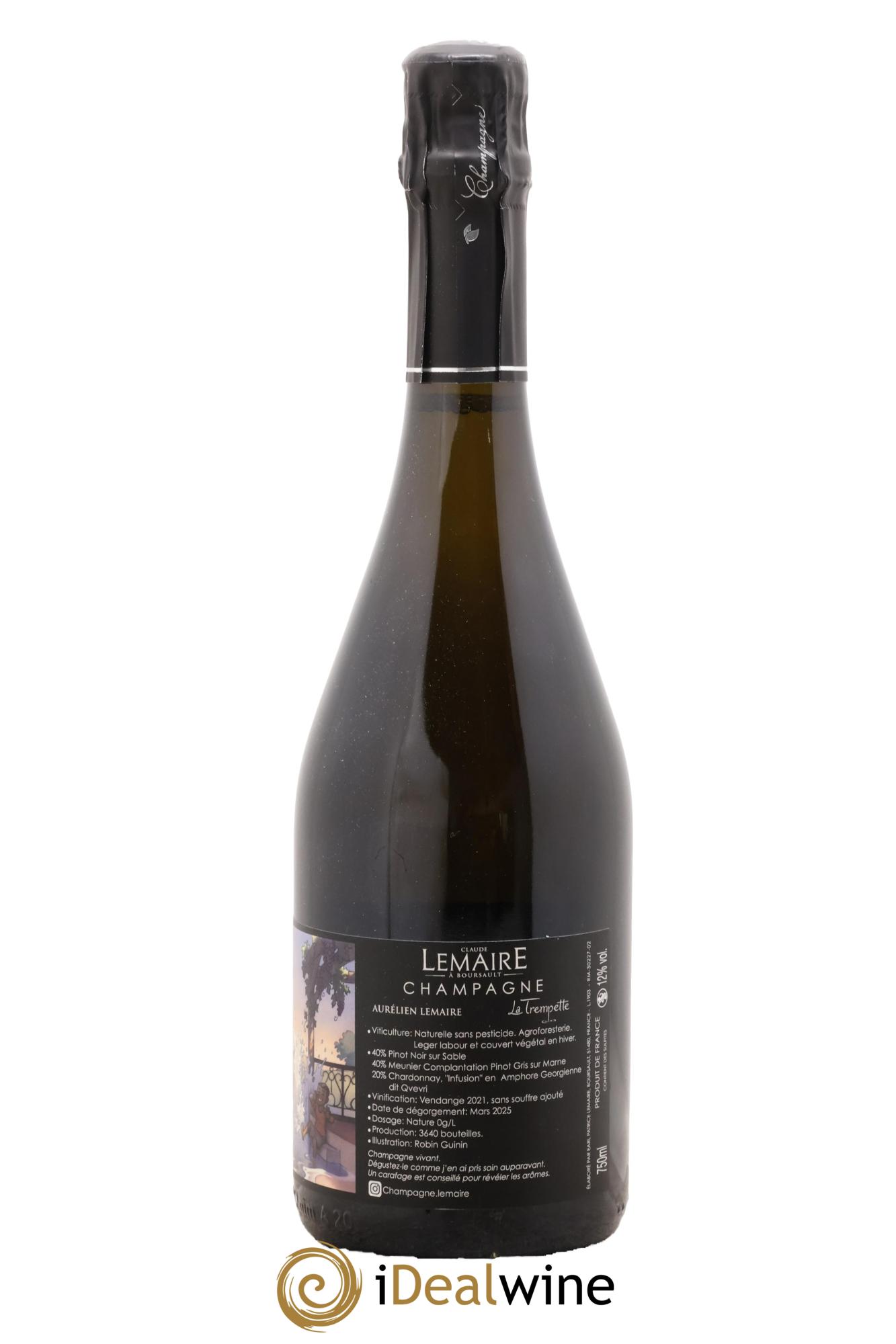 La Trempette Aurélien Lemaire 2021 - Lot de 1 bouteille - 1