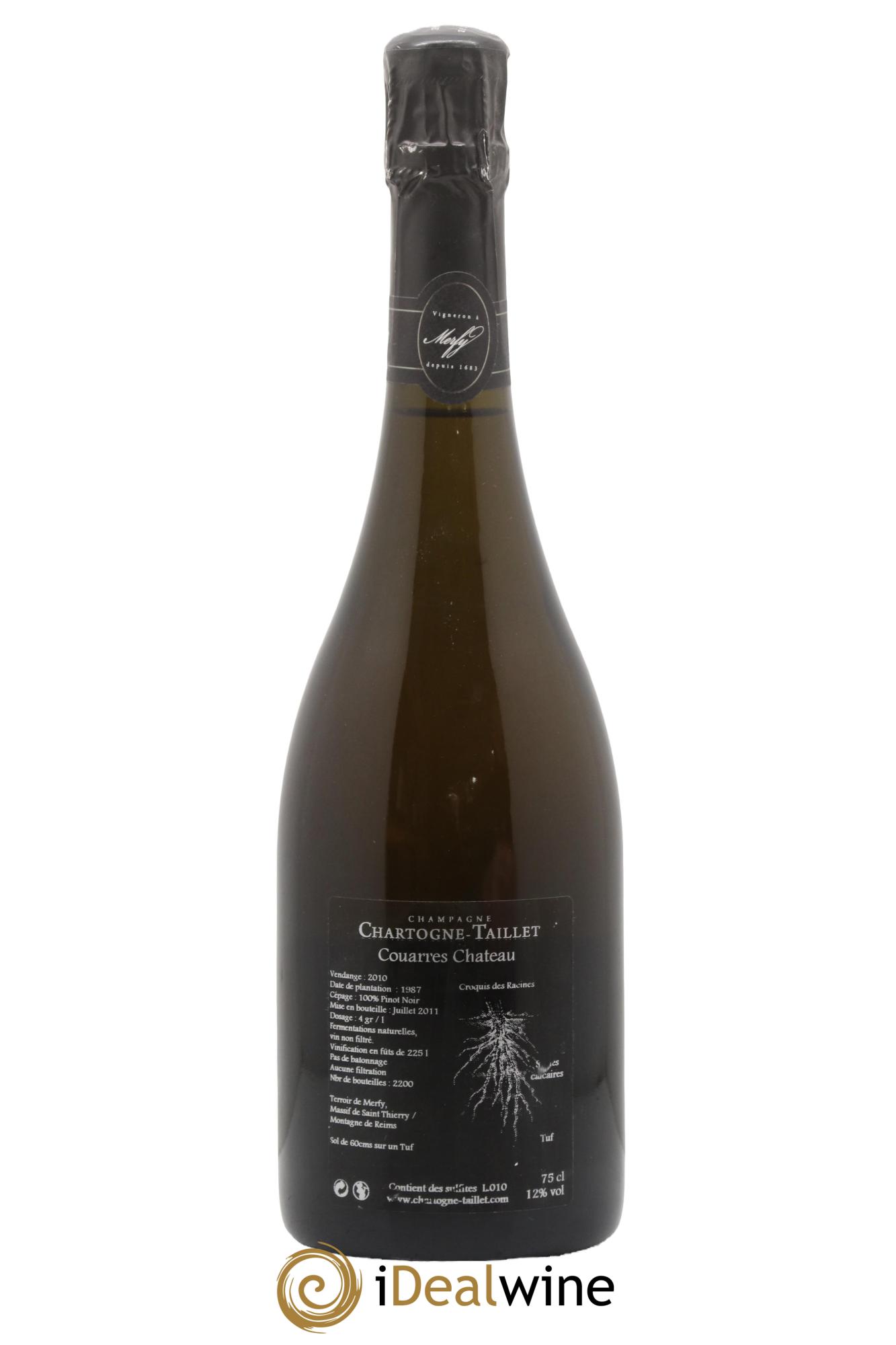 Les Couarres Château Extra-Brut Chartogne-Taillet 2010 - Lot of 1 bottle - 1