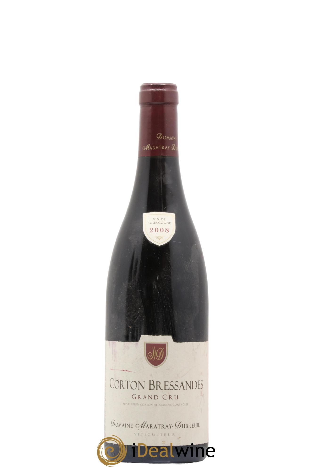 Corton Grand Cru Bressandes Domaine Martray Dubreuil 2008 - Lot de 1 bouteille - 0
