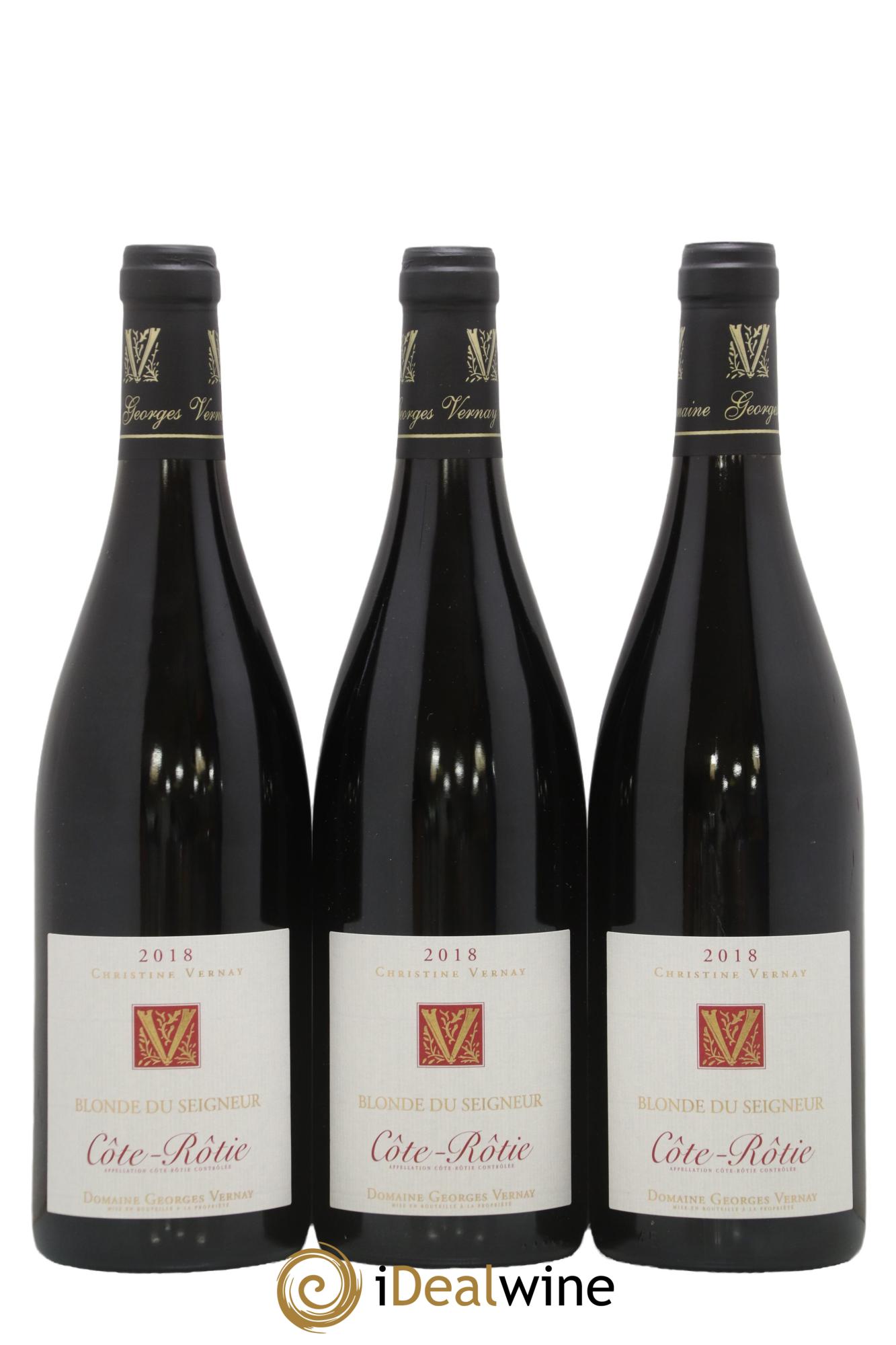 Côte-Rôtie Blonde du Seigneur Georges Vernay 2018 - Lot de 3 bouteilles - 0