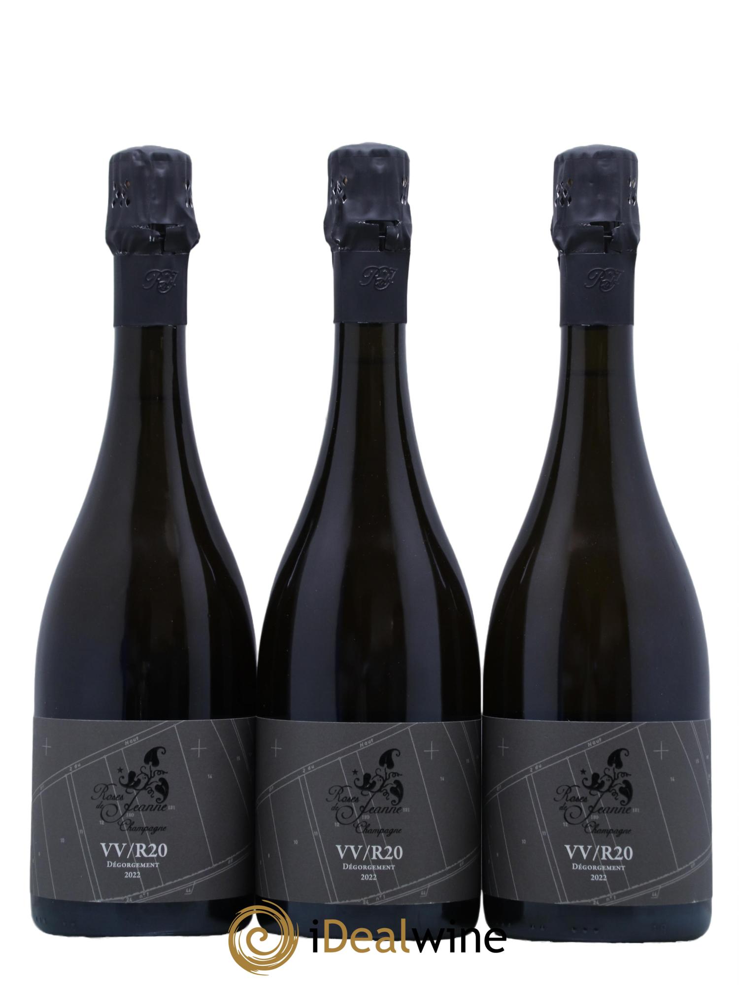 Roses de Jeanne Côte de Val Vilaine Blanc de Noirs Cédric Bouchard 2020 - Lot de 3 bouteilles - 0
