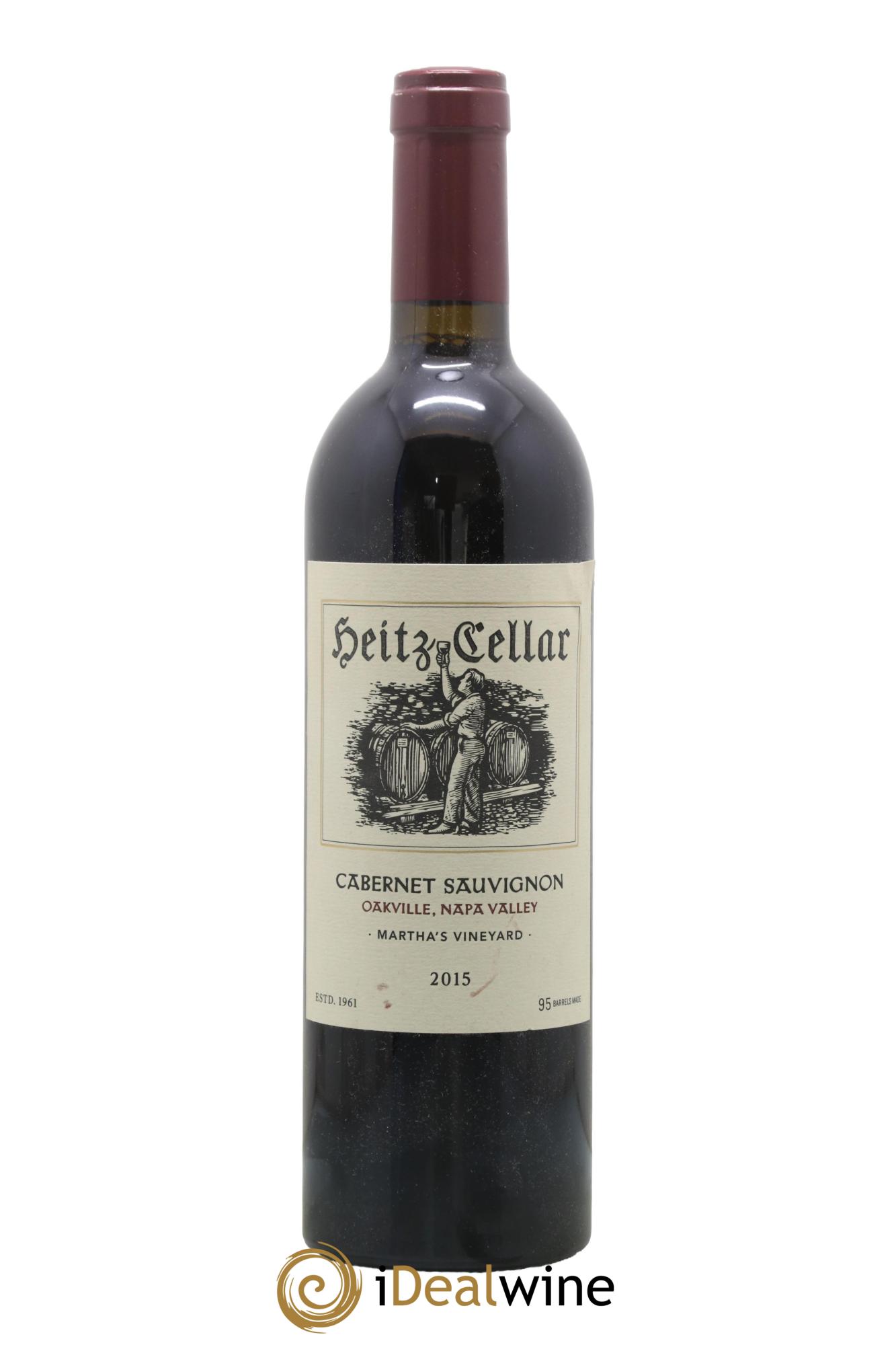 Napa Valley Cabernet Sauvignon Martha's Vineyard Heitz Cellar 2015 - Lot of 1 bottle - 0