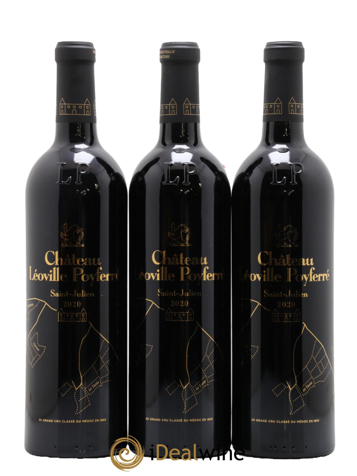 Château Léoville Poyferré 2ème Grand Cru Classé 2020 - Lot de 3 bouteilles - 0