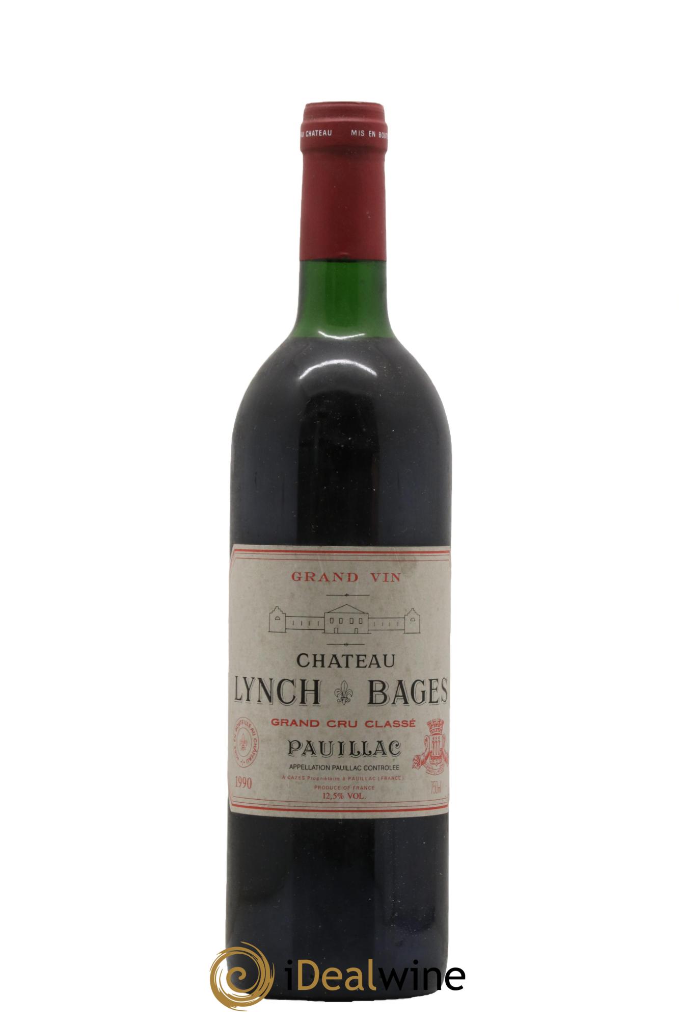 Château Lynch Bages 5ème Grand Cru Classé 1990 - Lot de 1 bouteille - 0