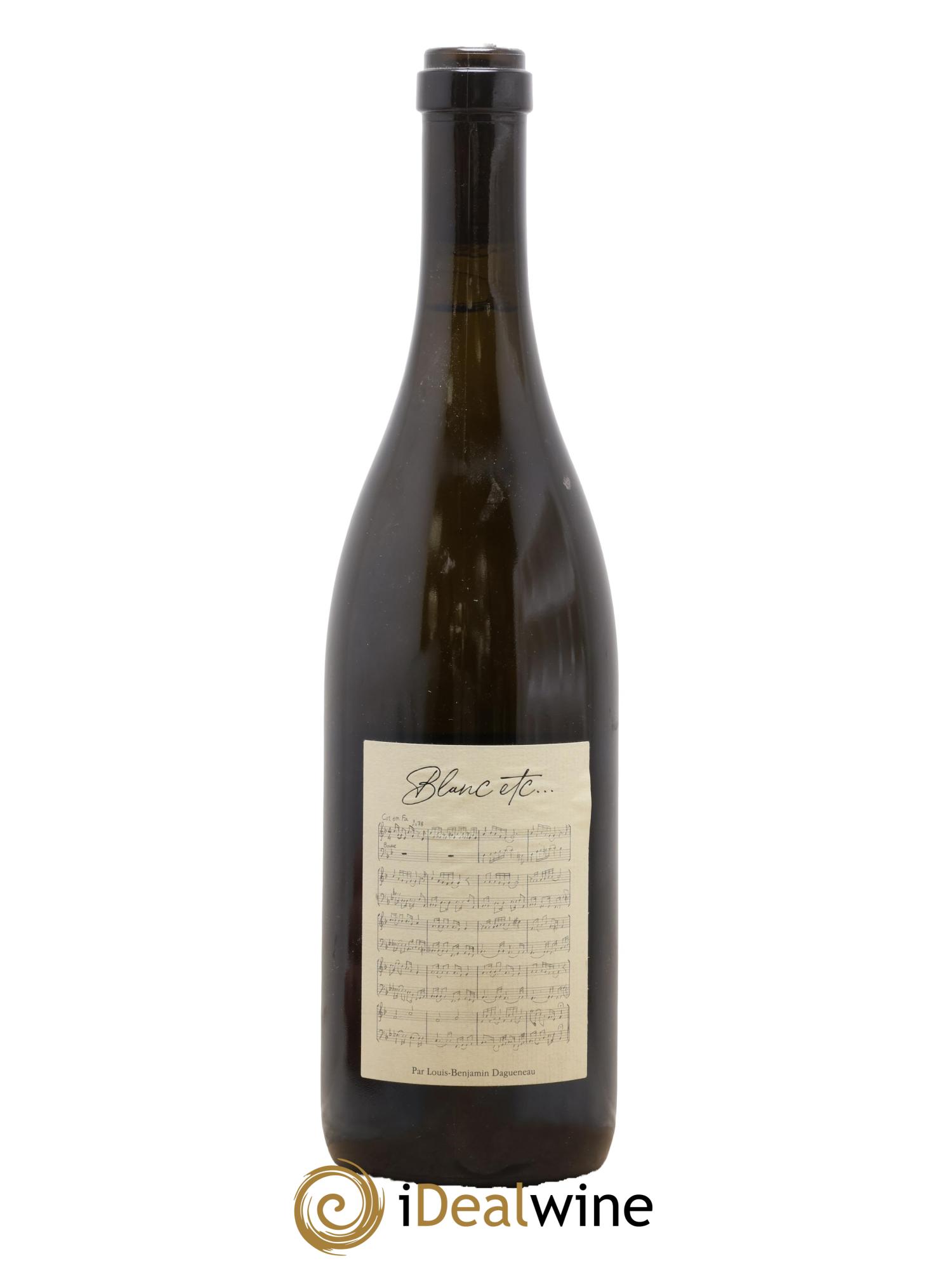 Vin de France Blanc Etc Dagueneau (Domaine Didier - Louis-Benjamin) 2019 - Lot de 1 bouteille - 0