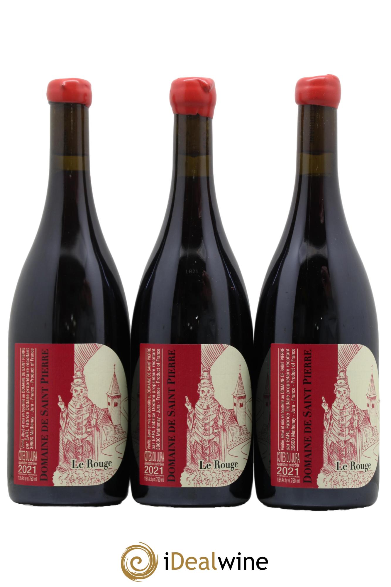 Arbois Le Rouge Saint-Pierre (Domaine) Fabrice Dodane 2021 - Lot de 3 bouteilles - 0